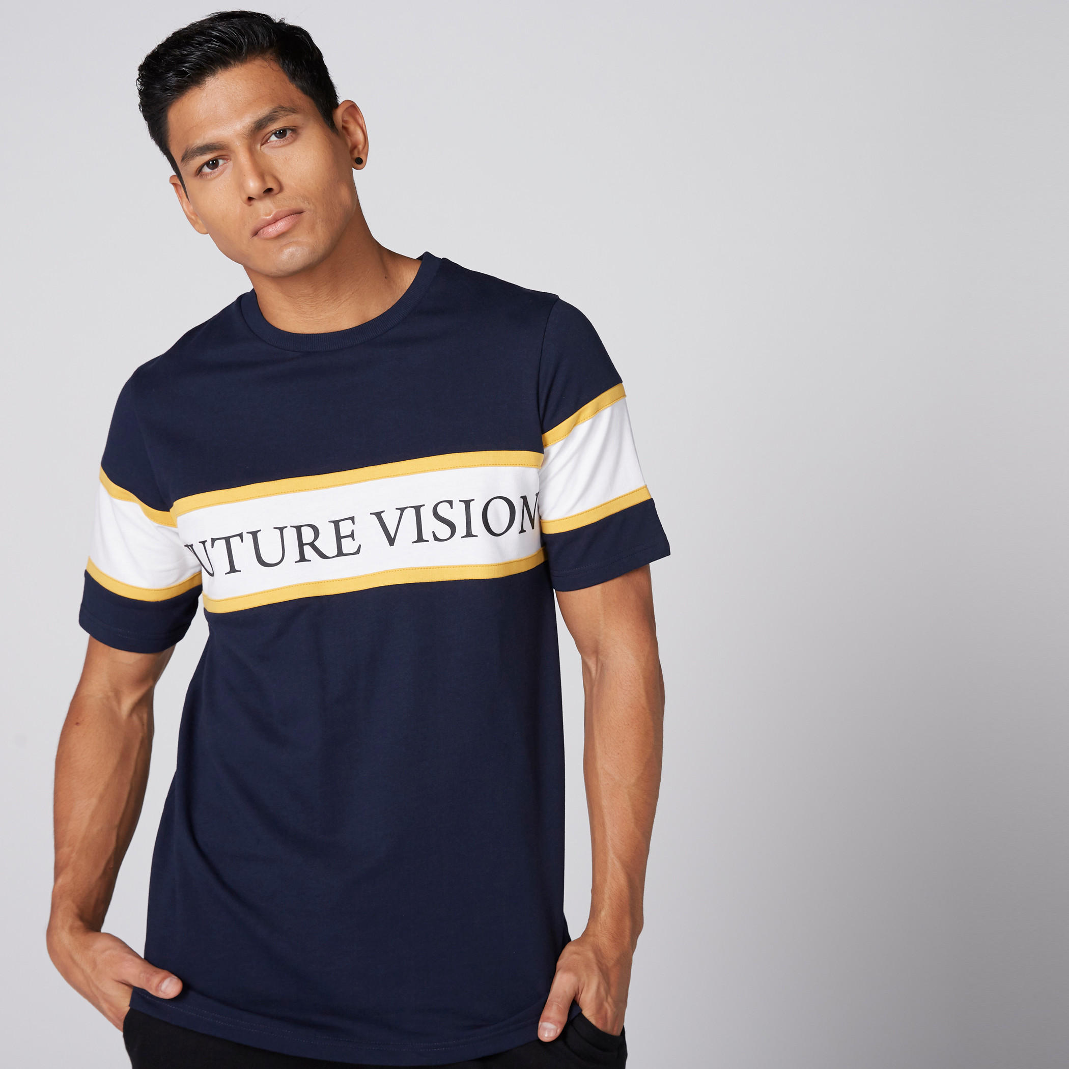 Printed T-Shirt with Round Neck and Short Sleeves-men-clothing-tshirtsandpolos-tshirts-image-1