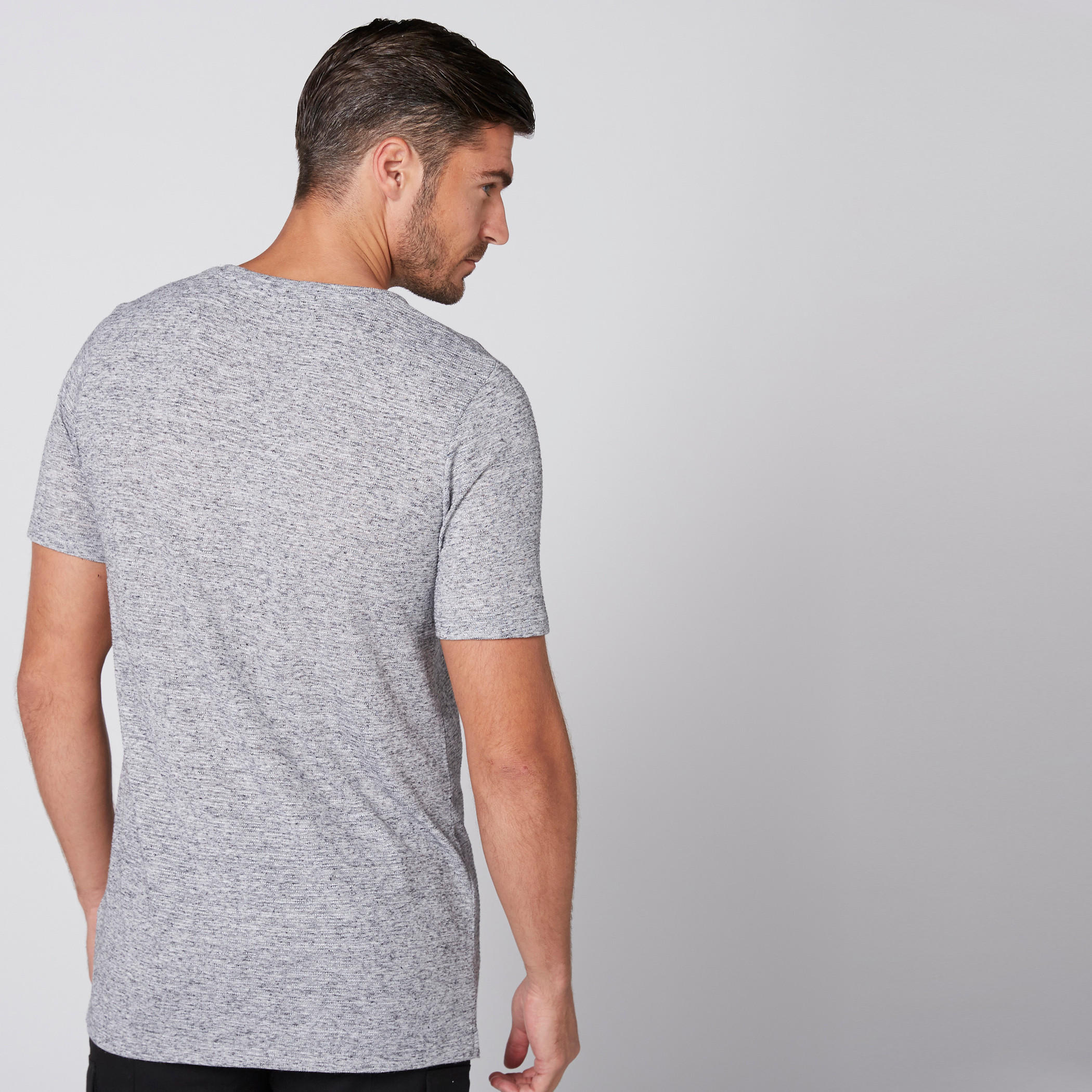 Round Neck Longline T-Shirt with Short Sleeves-men-clothing-tshirtsandpolos-tshirts-image-2