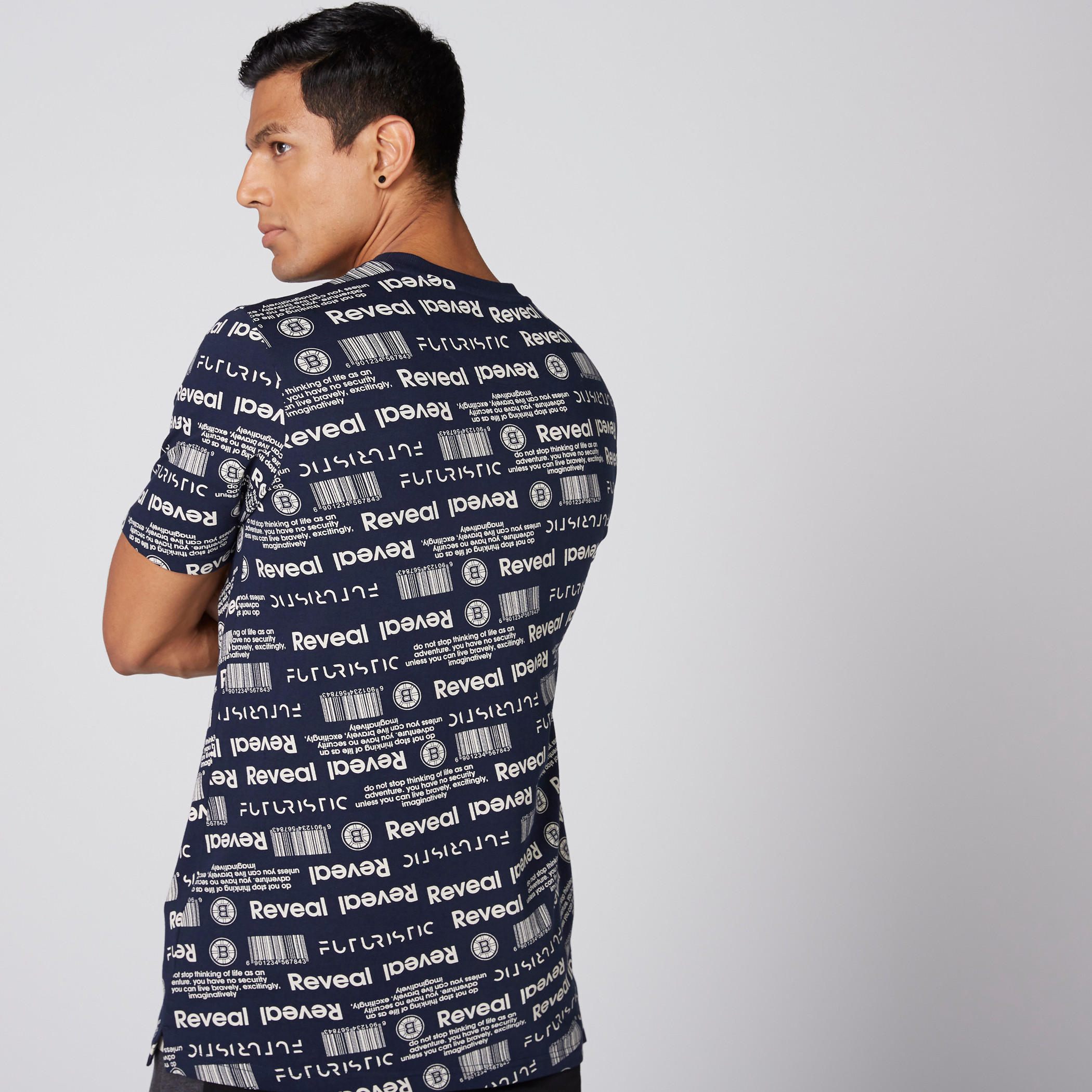 Printed T-Shirt with Crew Neck and Short Sleeves-men-clothing-tshirtsandpolos-tshirts-image-2