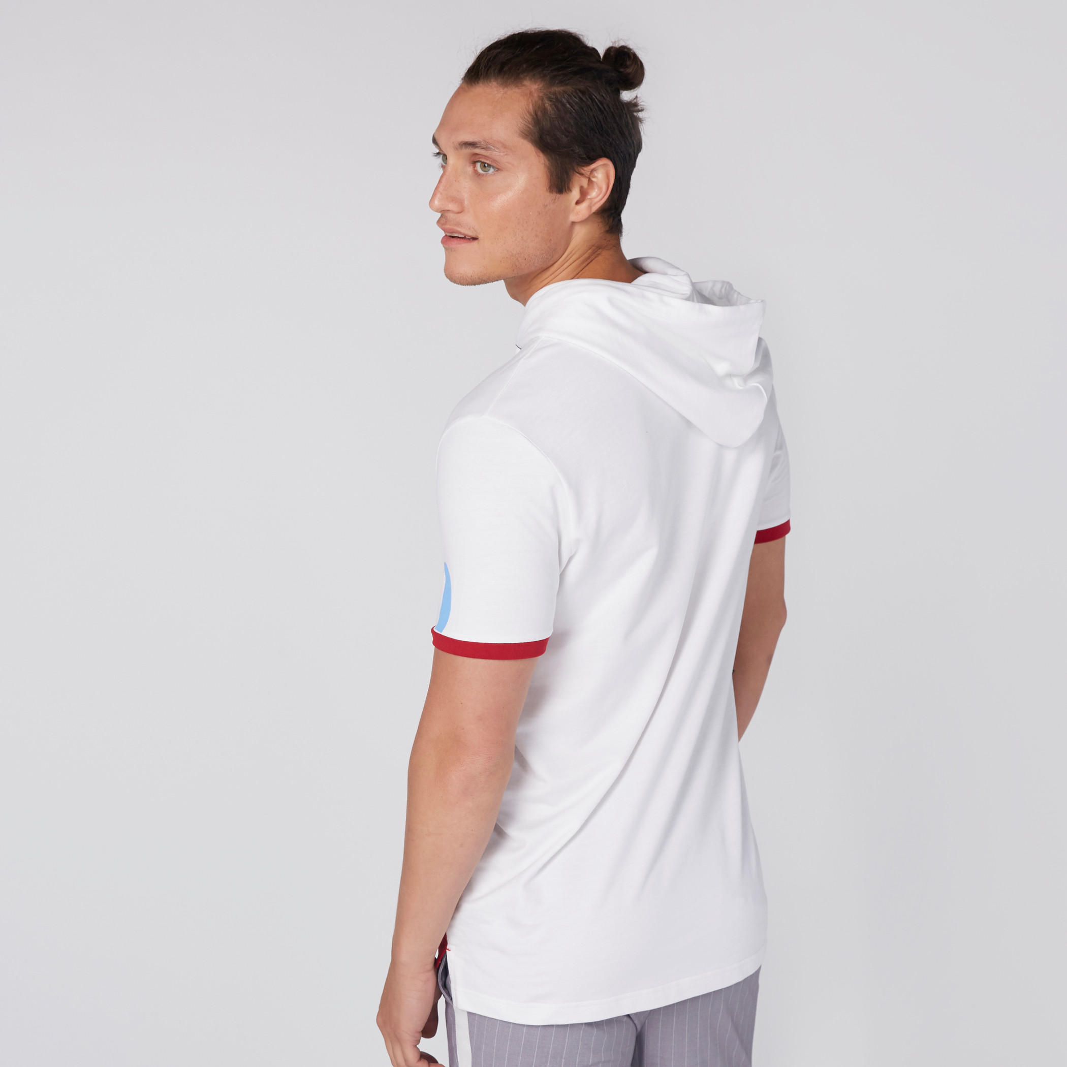 Printed T-Shirt with Short Sleeves and Hood-men-clothing-tshirtsandpolos-tshirts-image-3