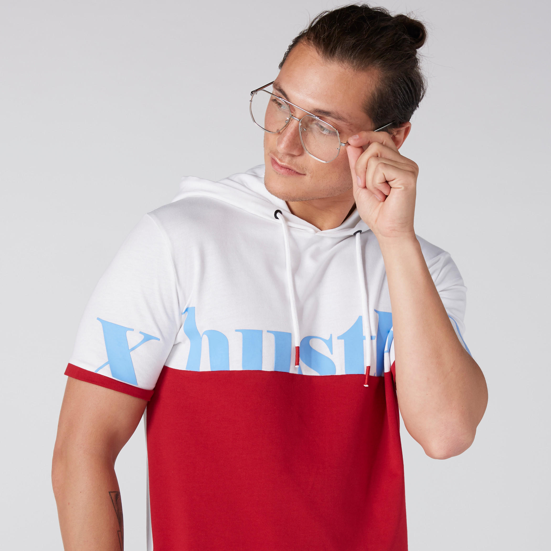 Printed T-Shirt with Short Sleeves and Hood-men-clothing-tshirtsandpolos-tshirts-image-7