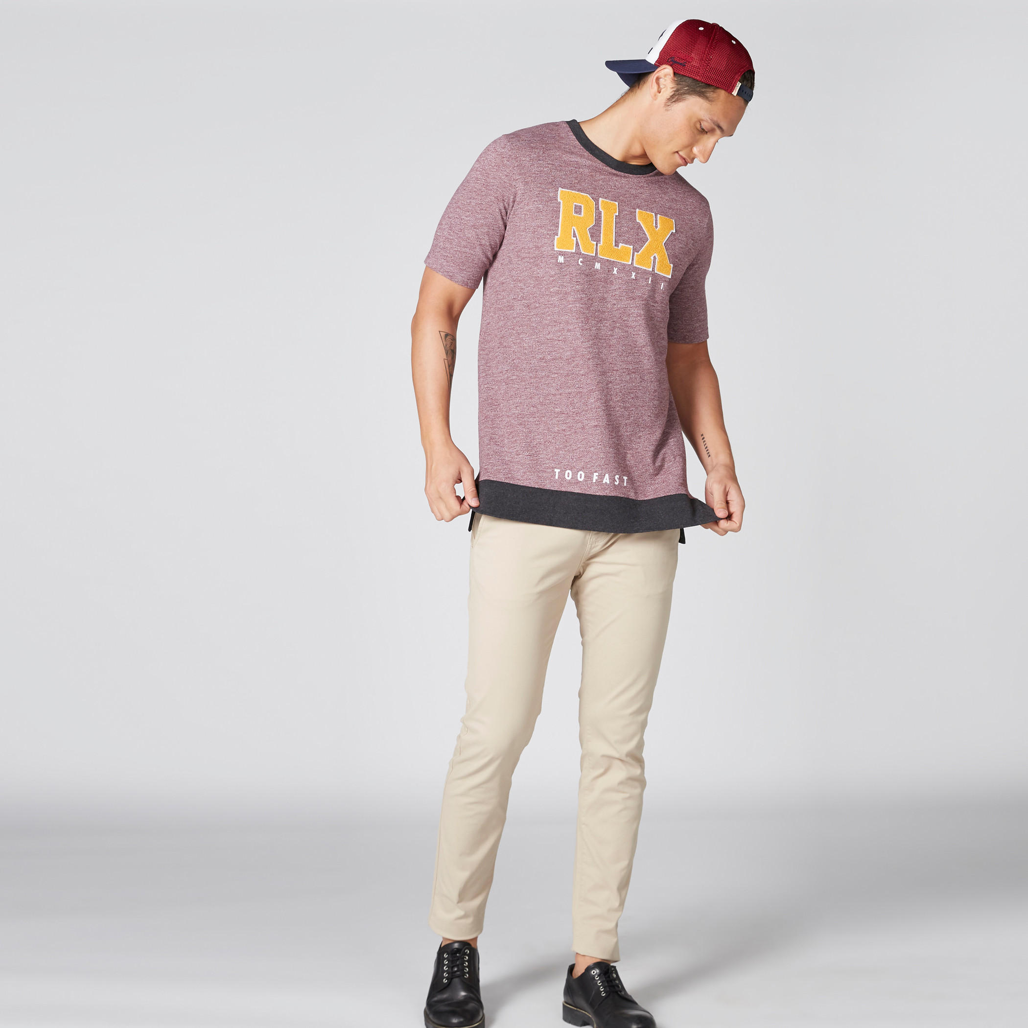 Printed T-Shirt with Crew Neck and Short Sleeves-men-clothing-tshirtsandpolos-tshirts-image-1