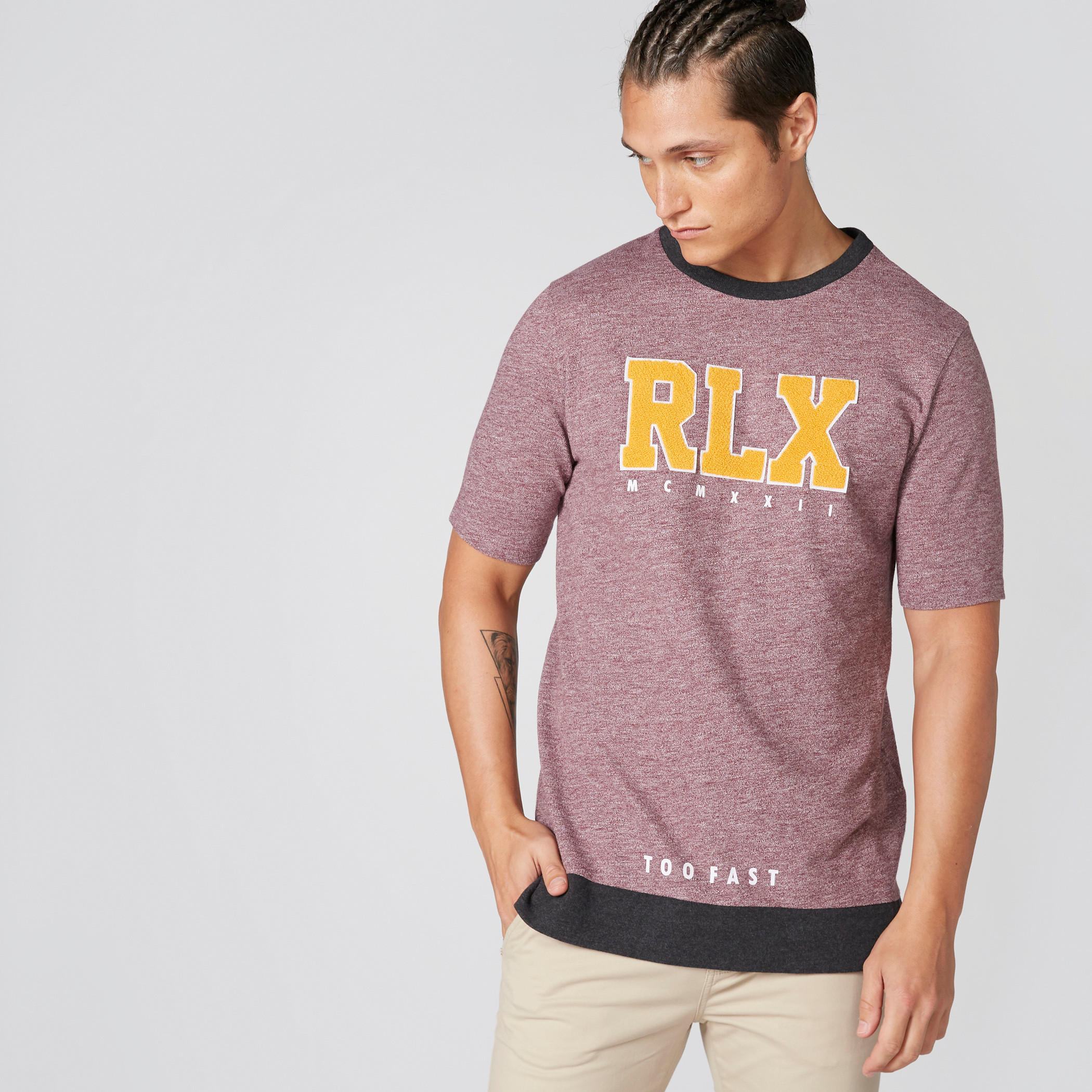 Printed T-Shirt with Crew Neck and Short Sleeves-men-clothing-tshirtsandpolos-tshirts-image-3