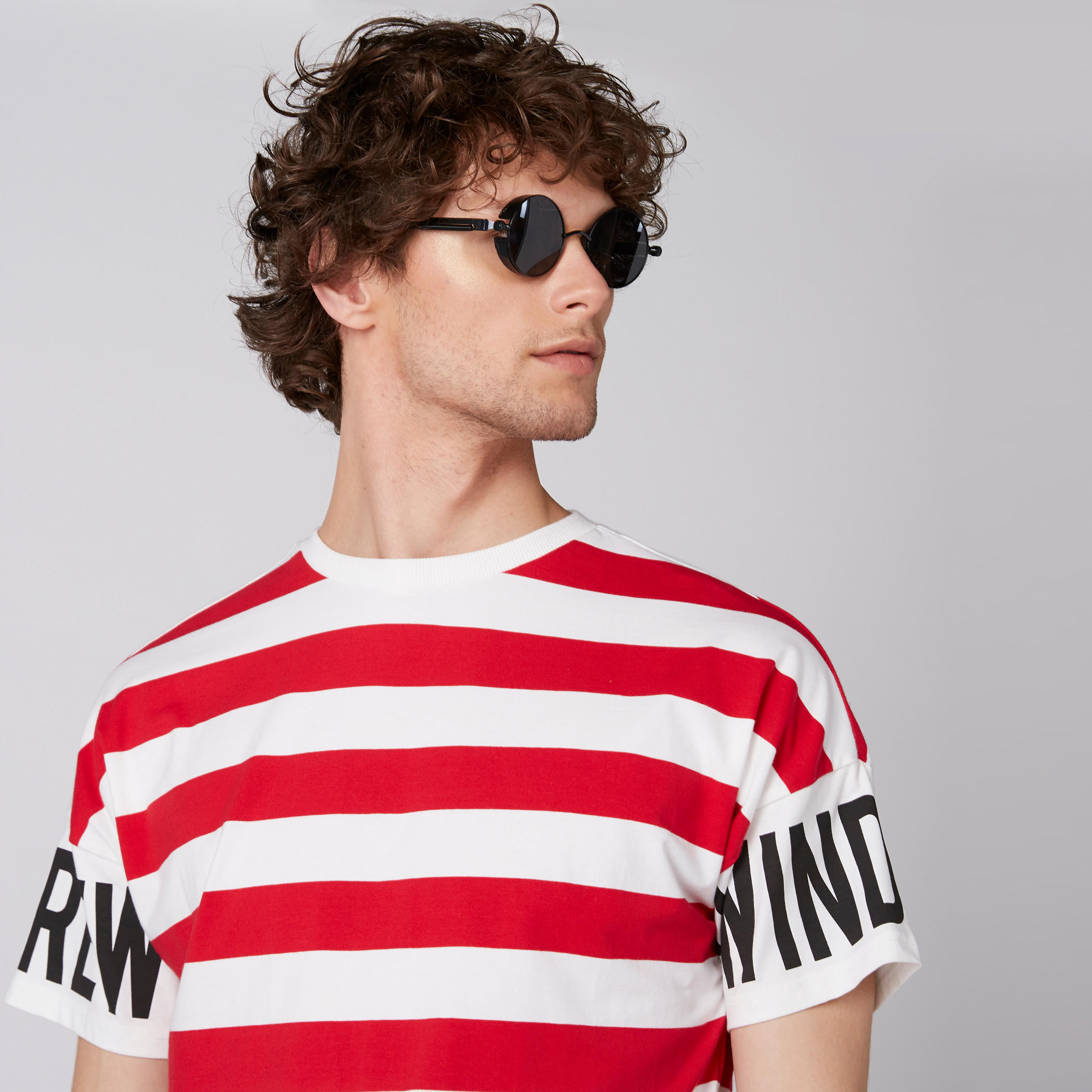 Striped T-Shirt with Crew Neck and Short Sleeves-men-clothing-tshirtsandpolos-tshirts-image-2