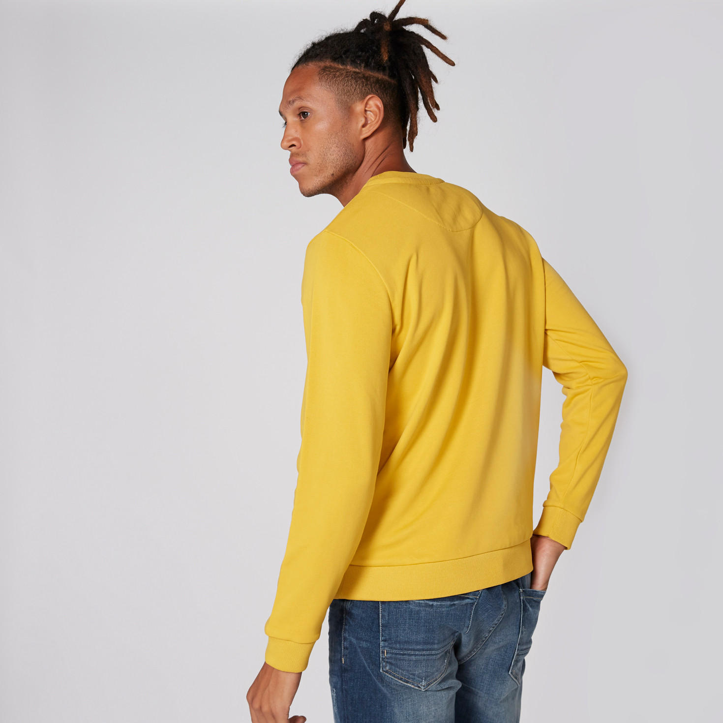 Printed Sweatshirt with Crew Neck and Long Sleeves-men-winterwear-hoodiesandsweatshirts-image-2