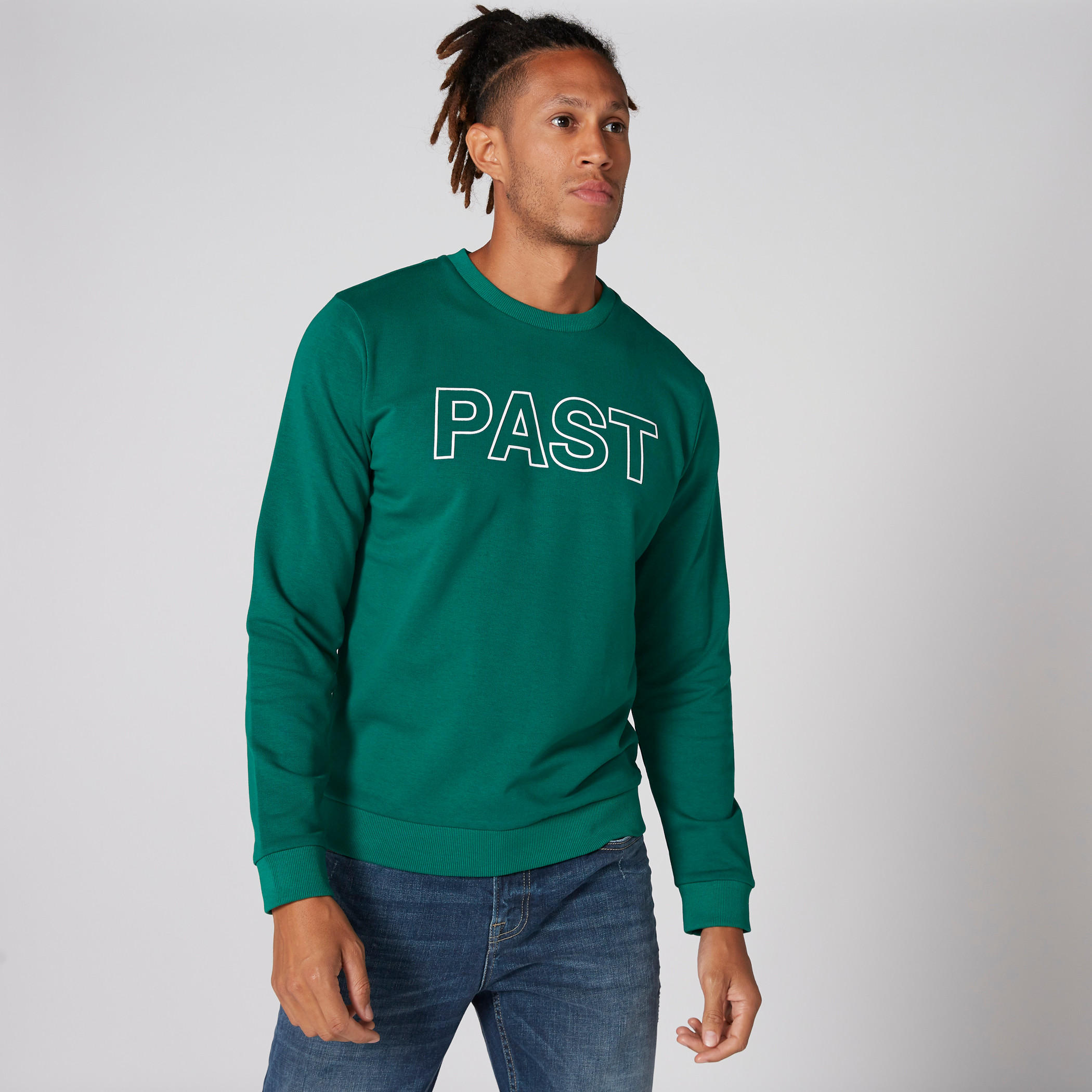 Printed Sweatshirt with Crew Neck and Long Sleeves-men-winterwear-hoodiesandsweatshirts-image-1