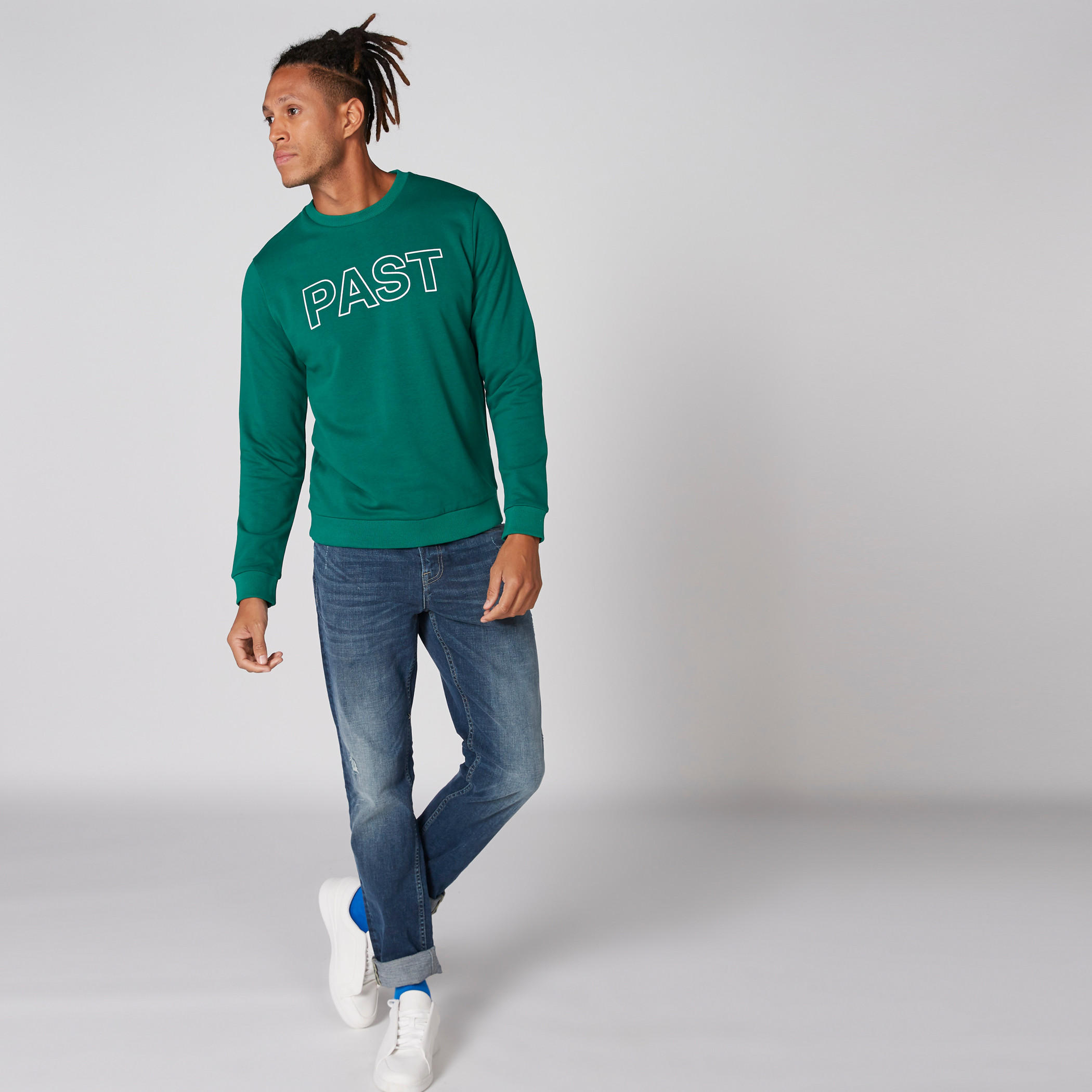 Printed Sweatshirt with Crew Neck and Long Sleeves-men-winterwear-hoodiesandsweatshirts-image-3