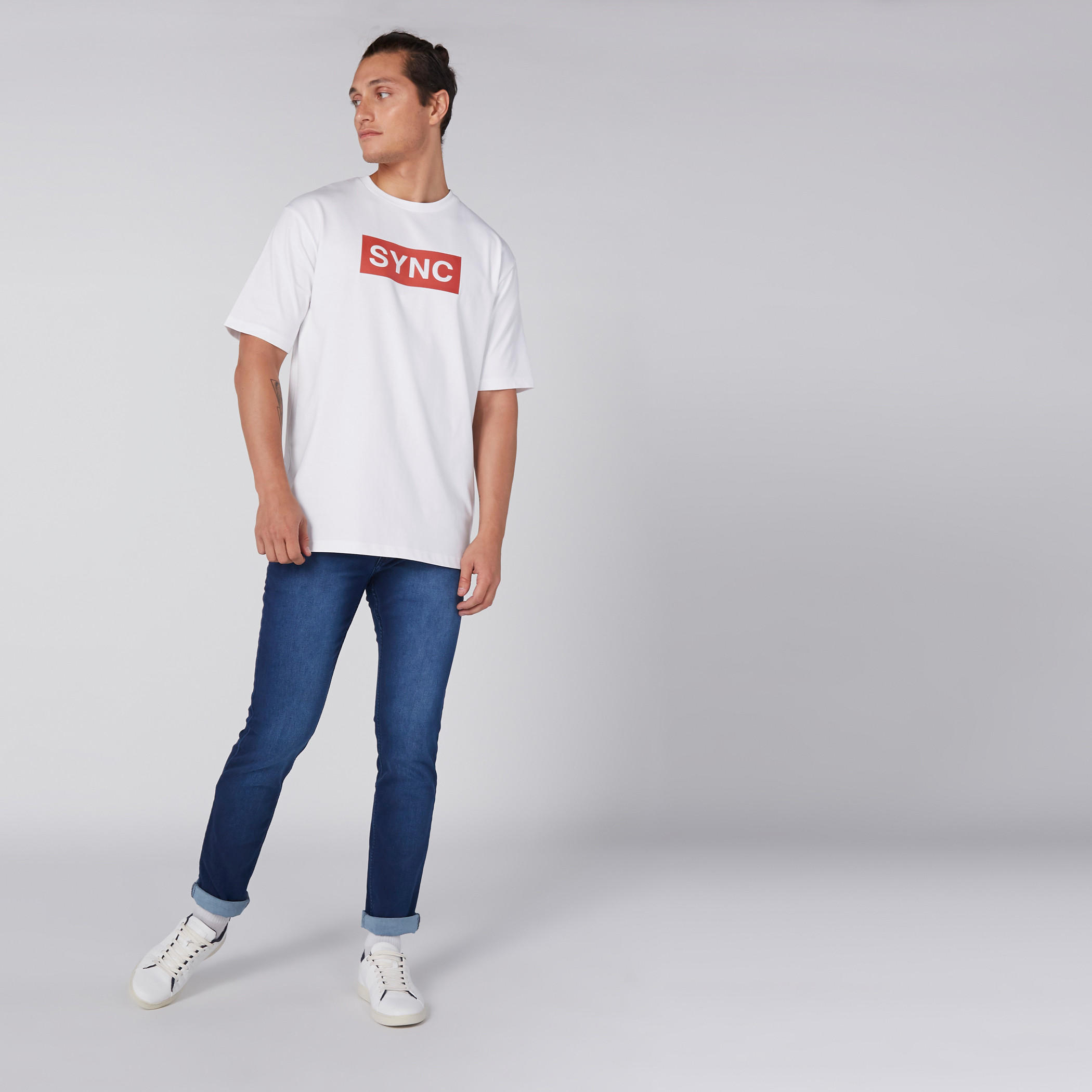 Printed T-Shirt with Round Neck and Short Sleeves-men-clothing-tshirtsandpolos-tshirts-image-3