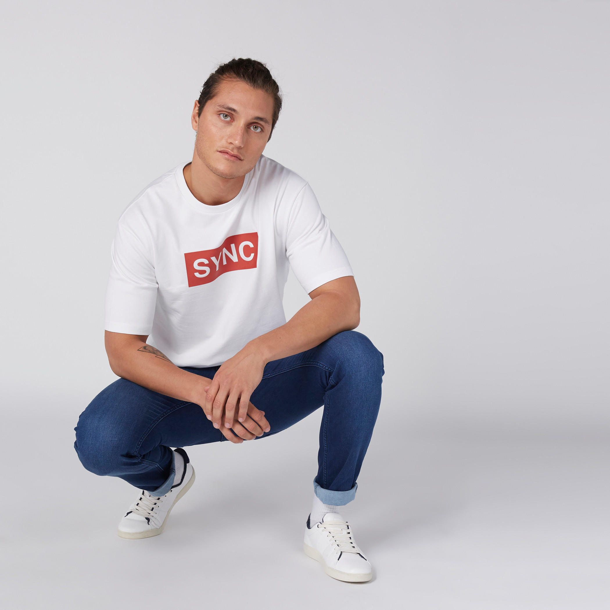 Printed T-Shirt with Round Neck and Short Sleeves-men-clothing-tshirtsandpolos-tshirts-image-4