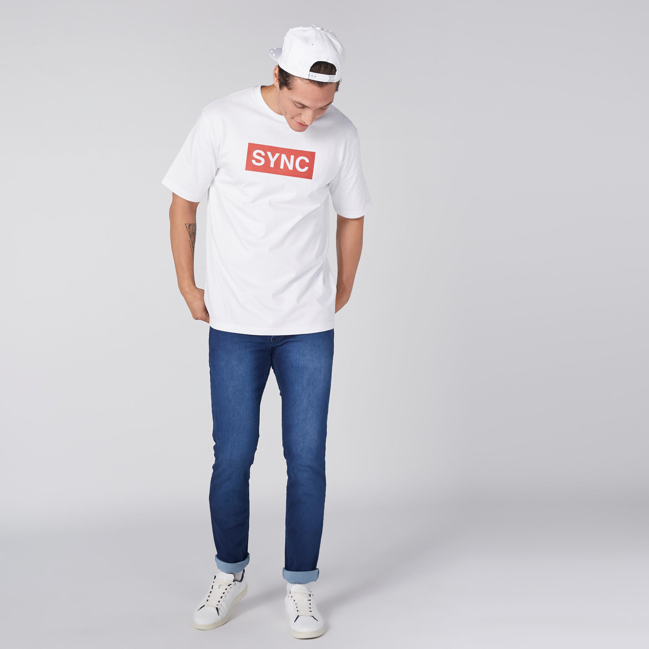 Printed T-Shirt with Round Neck and Short Sleeves-men-clothing-tshirtsandpolos-tshirts-image-7
