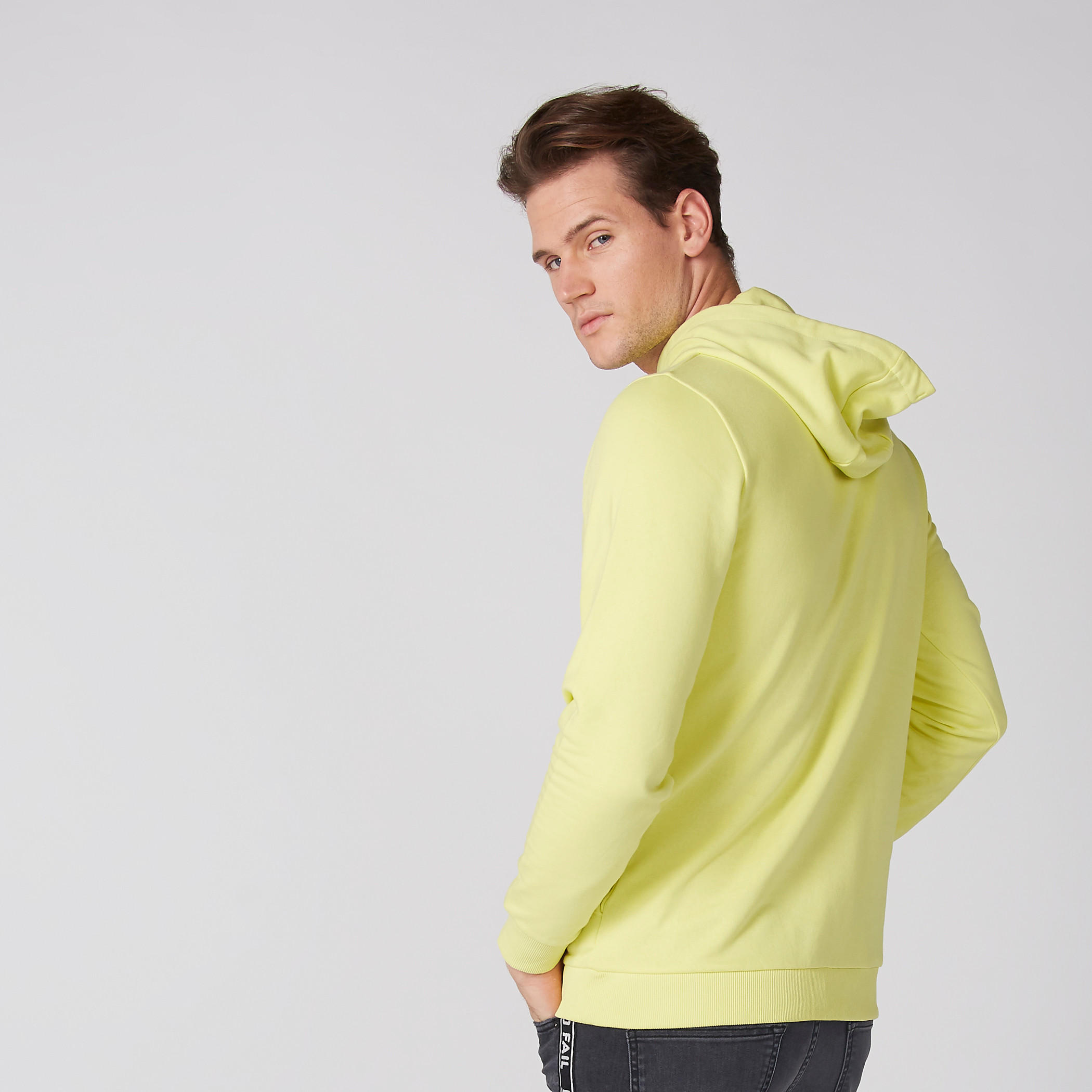 Printed Sweatshirt with Long Sleeves and Hood-men-winterwear-hoodiesandsweatshirts-image-3