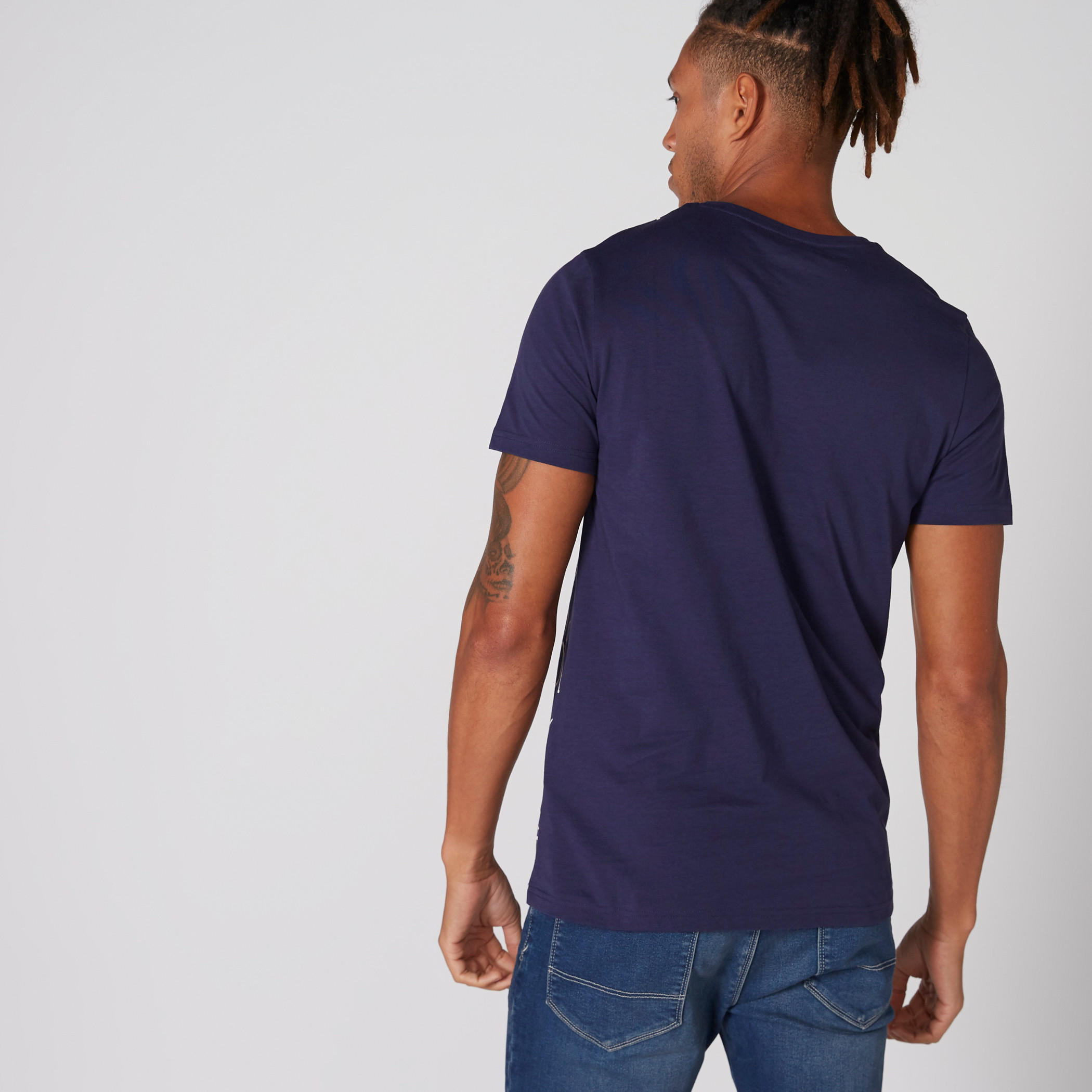 Printed T-Shirt with Round Neck and Short Sleeves-men-clothing-tshirtsandpolos-tshirts-image-2