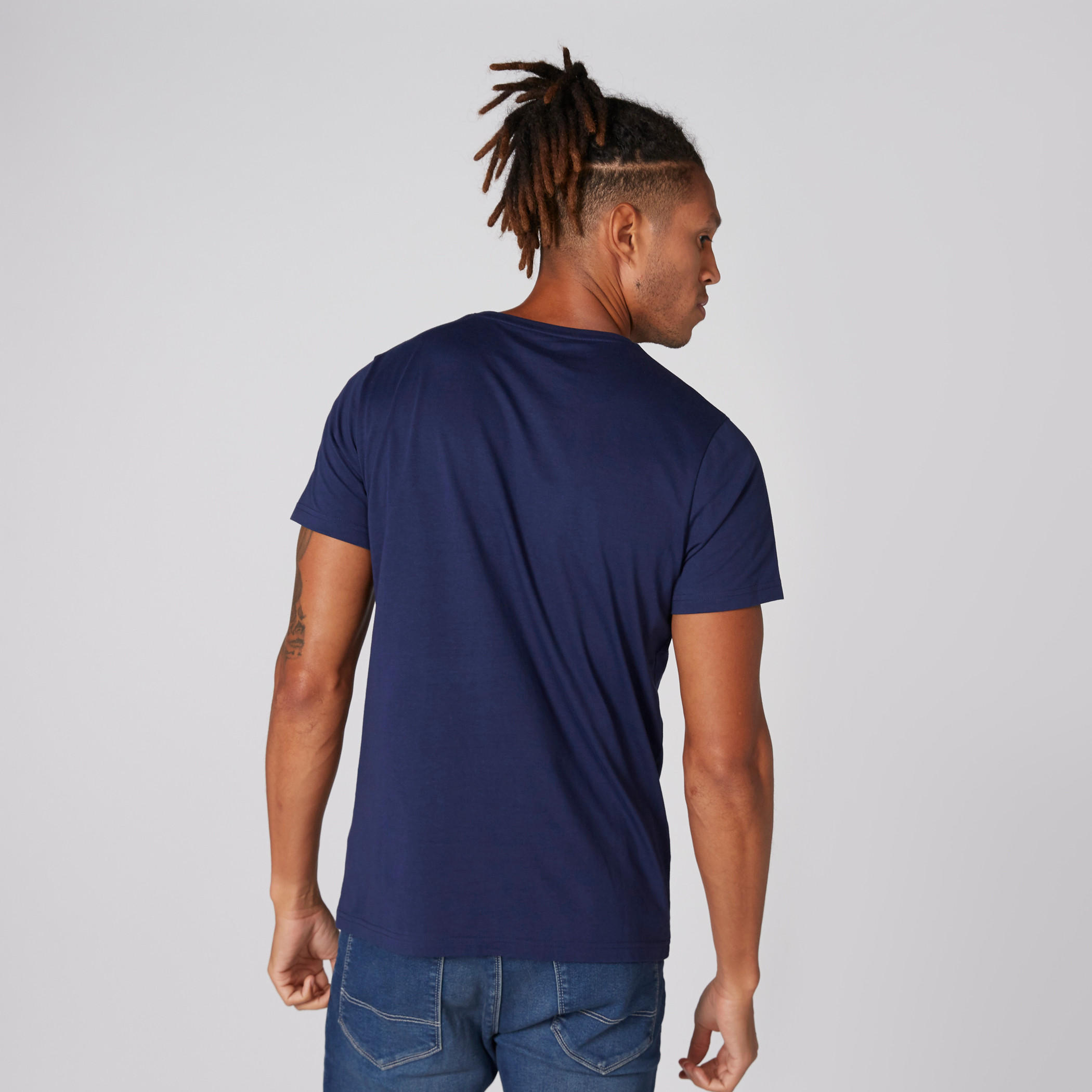 Printed T-Shirt with Round Neck and Short Sleeves-men-clothing-tshirtsandpolos-tshirts-image-2