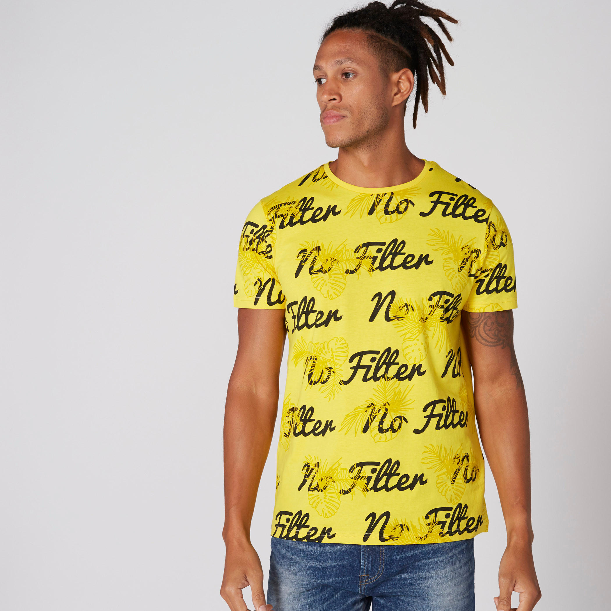 Printed T-Shirt with Round Neck and Short Sleeves-men-clothing-tshirtsandpolos-tshirts-image-3