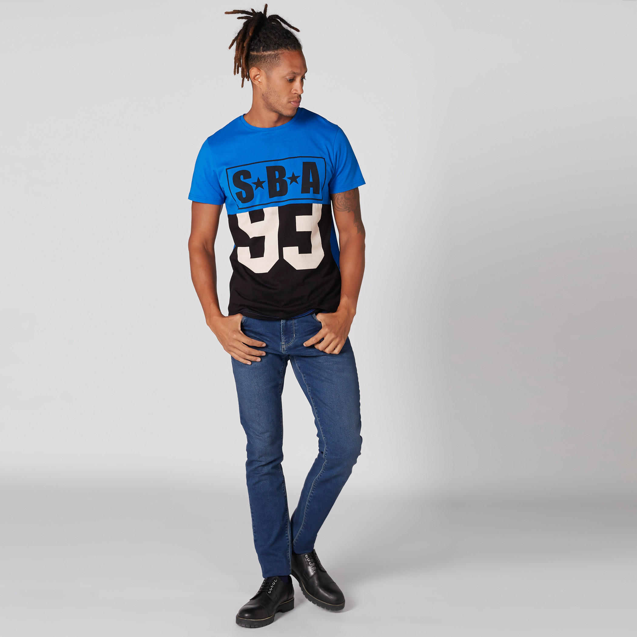 Printed T-Shirt with Round Neck and Short Sleeves-men-clothing-tshirtsandpolos-tshirts-image-1