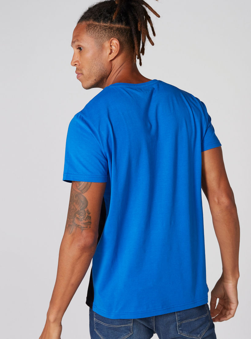 Printed T-Shirt with Round Neck and Short Sleeves-men-clothing-tshirtsandpolos-tshirts-image-2