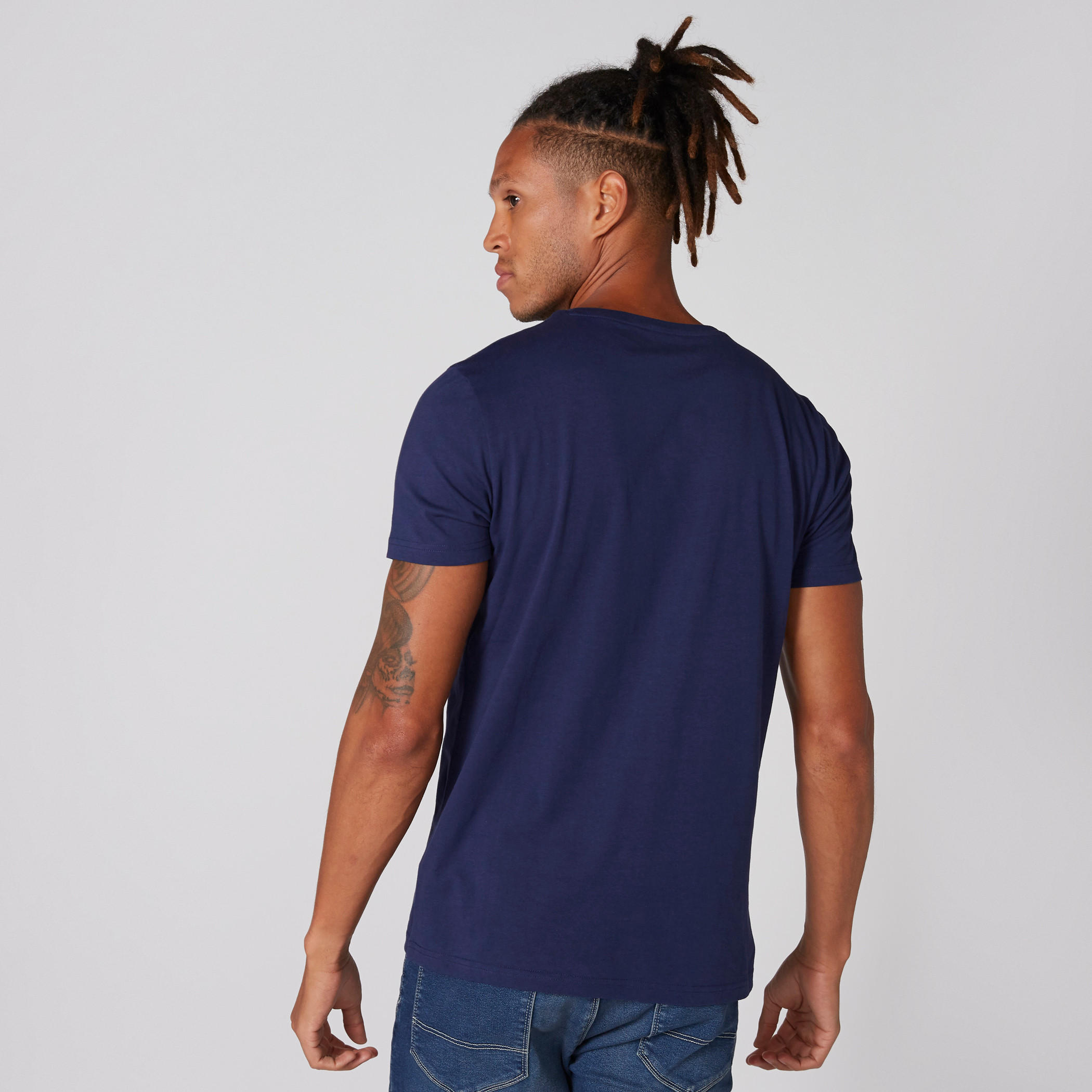 Printed T-Shirt with Round Neck and Short Sleeves-men-clothing-tshirtsandpolos-tshirts-image-2