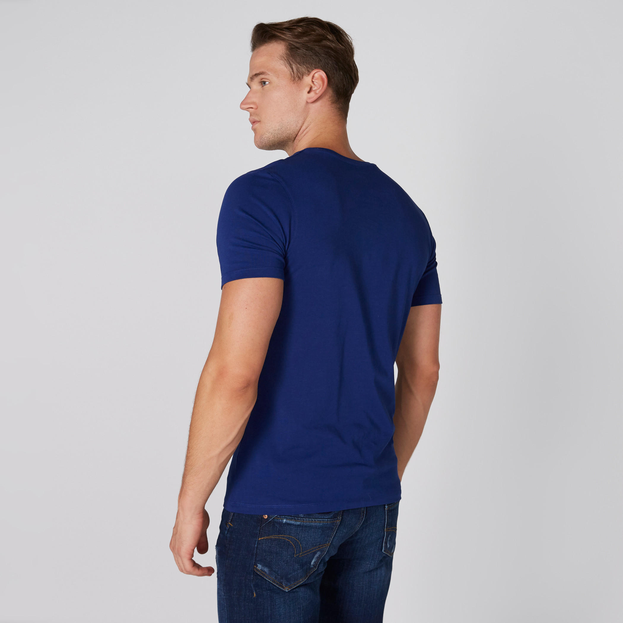 V-Neck T-Shirt with Short Sleeves-men-clothing-tshirtsandpolos-tshirts-image-2