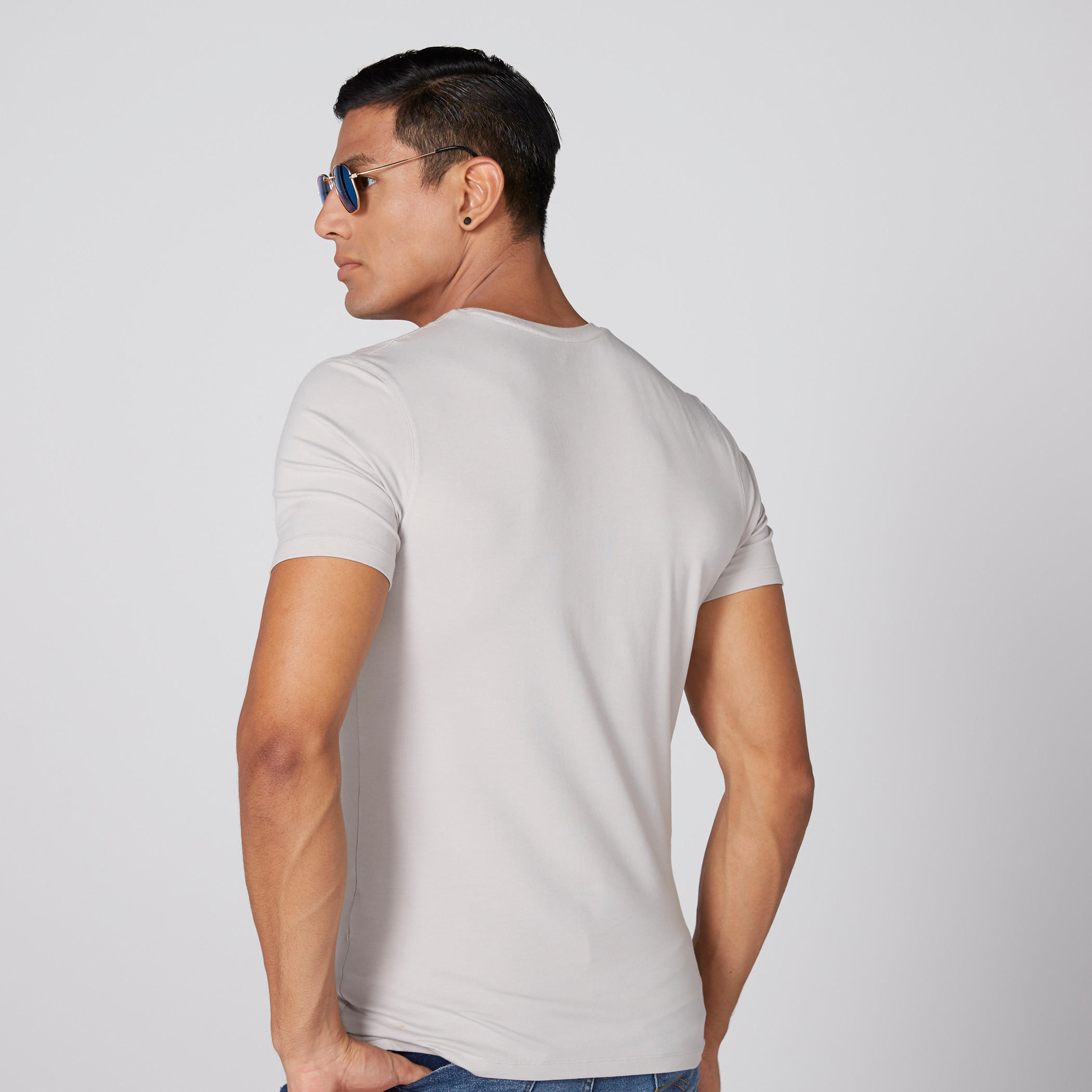 تيشيرت بأكمام قصيرة وياقة V-men-clothing-tshirtsandpolos-tshirts-image-3