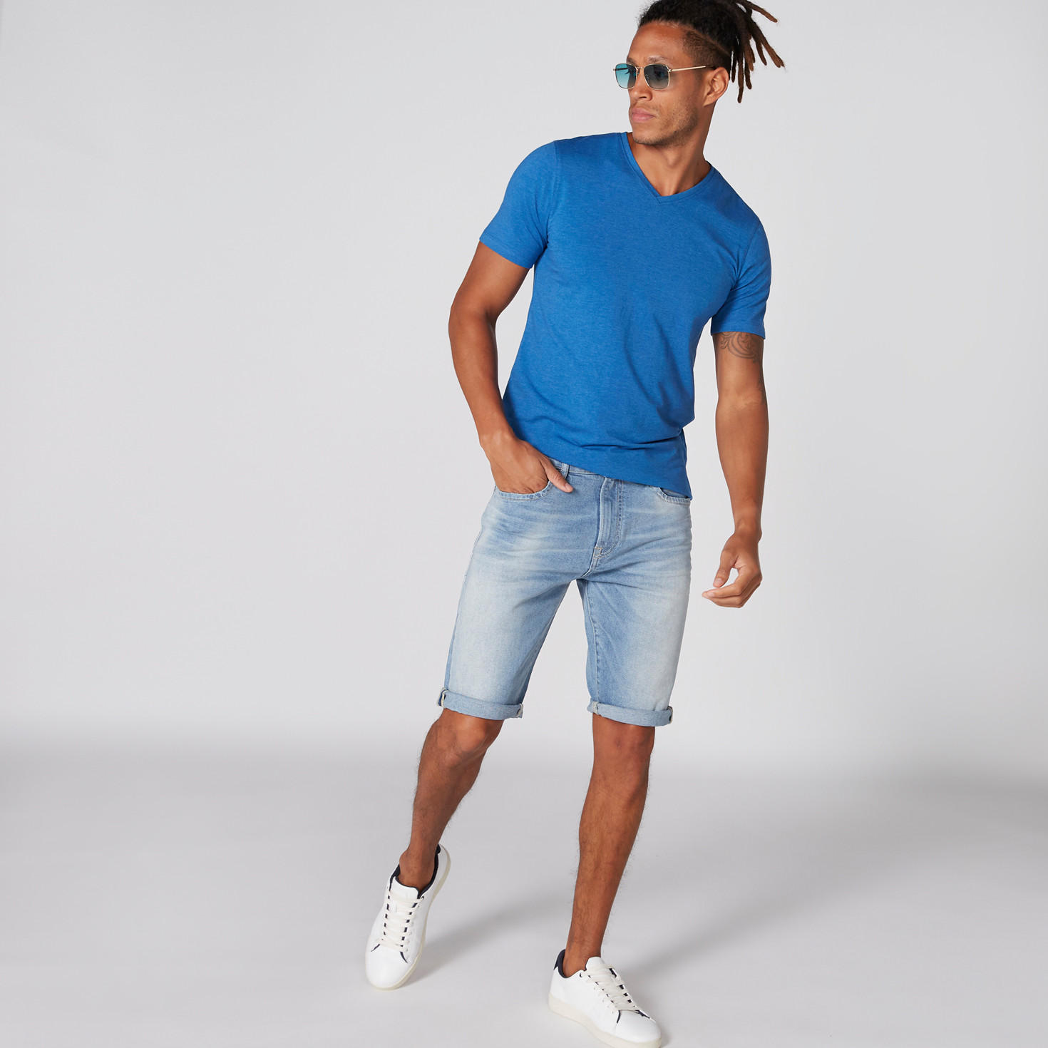 V-Neck T-Shirt with Short Sleeves-men-clothing-tshirtsandpolos-tshirts-image-9