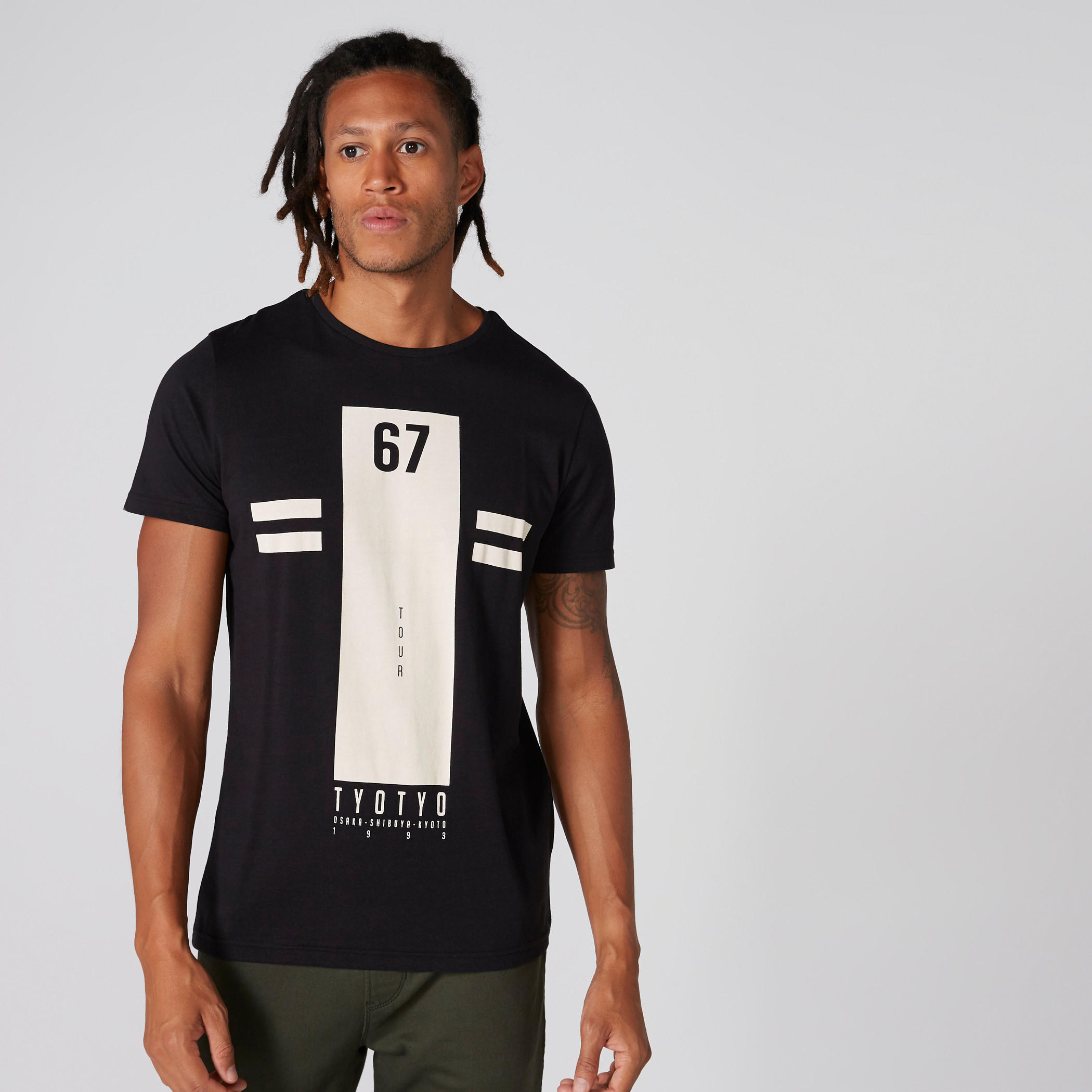 Printed T-Shirt with Round Neck and Short Sleeves-men-clothing-tshirtsandpolos-tshirts-image-1