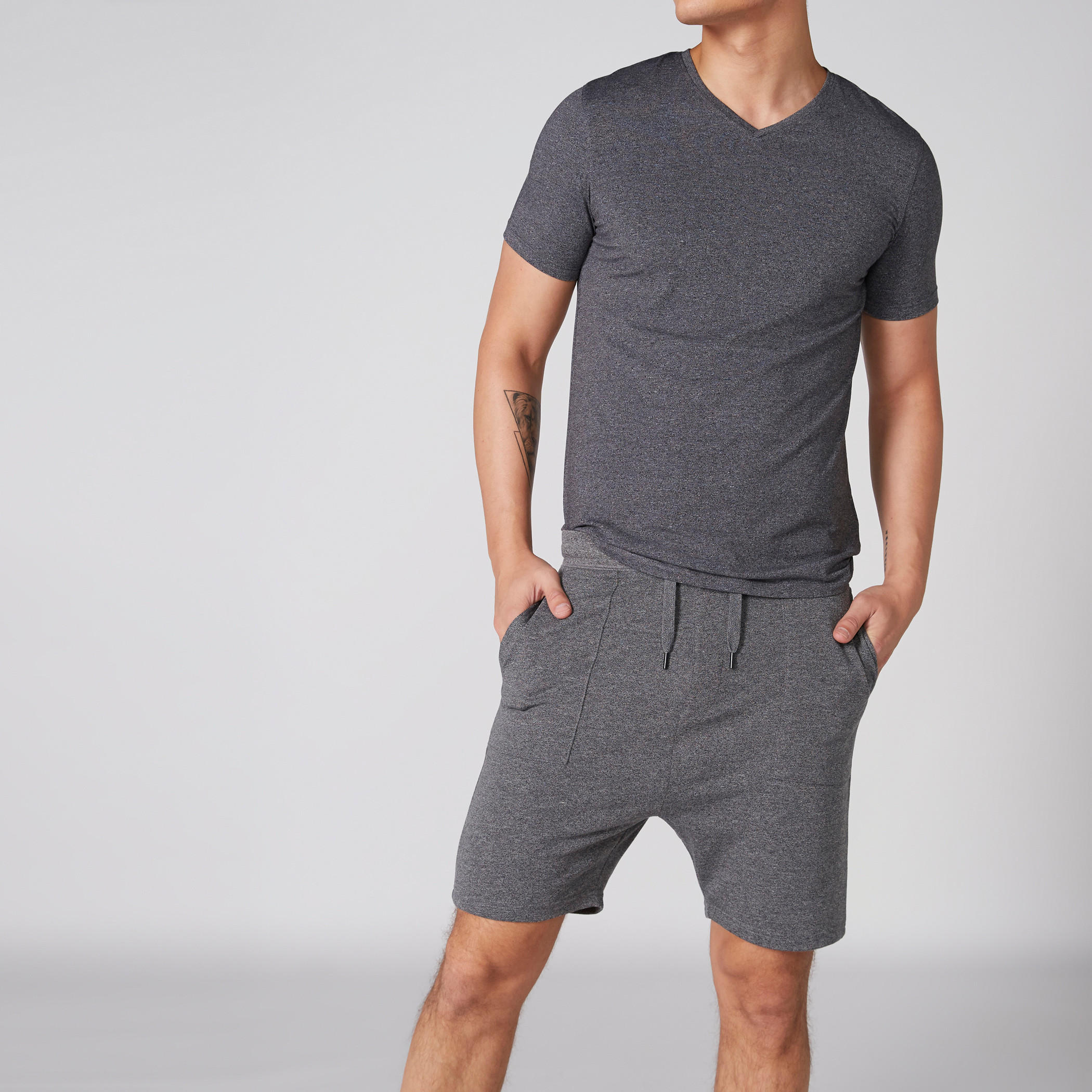 Pocket Detail Shorts with Elasticised Waistband and Drawstring-men-clothing-bottoms-shorts-image-1