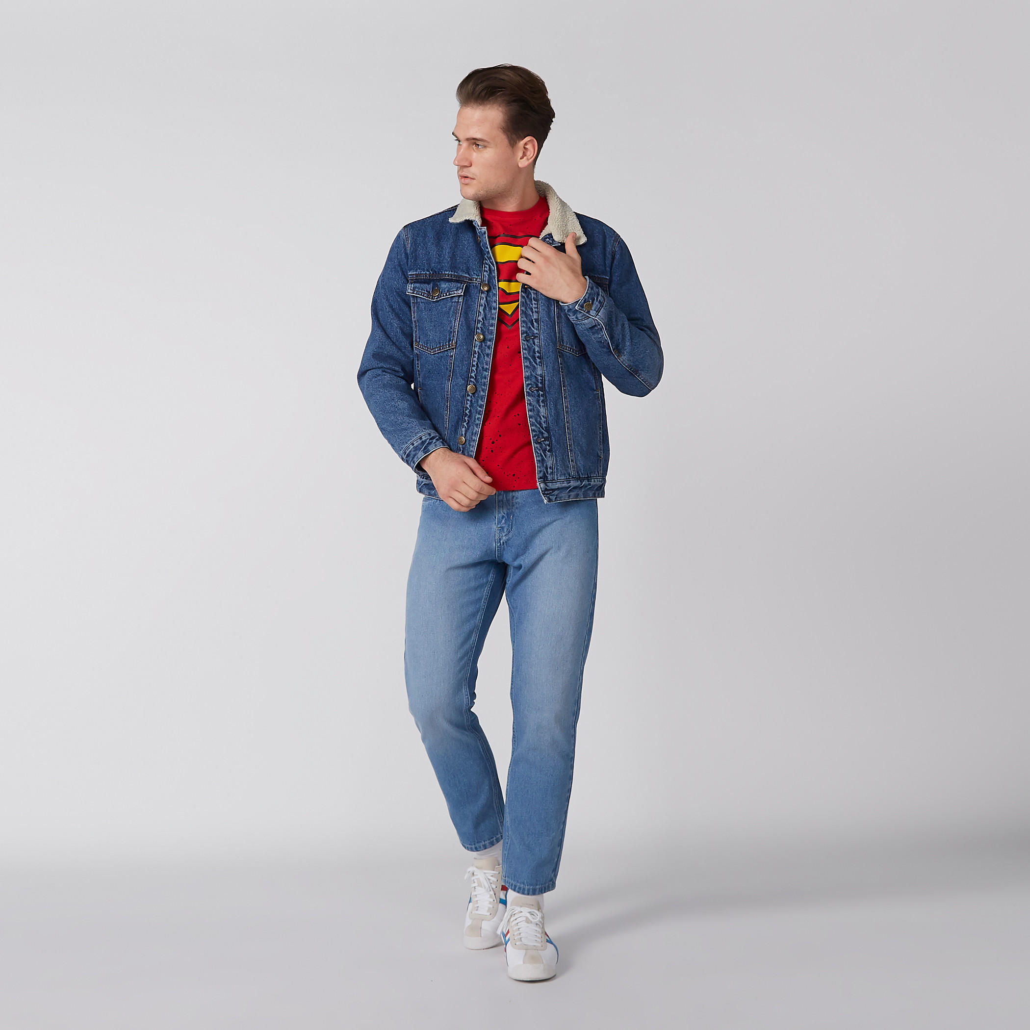 Denim Jacket with Long Sleeves and Button Closure-men-clothing-jacketsandblazers-jackets-image-3