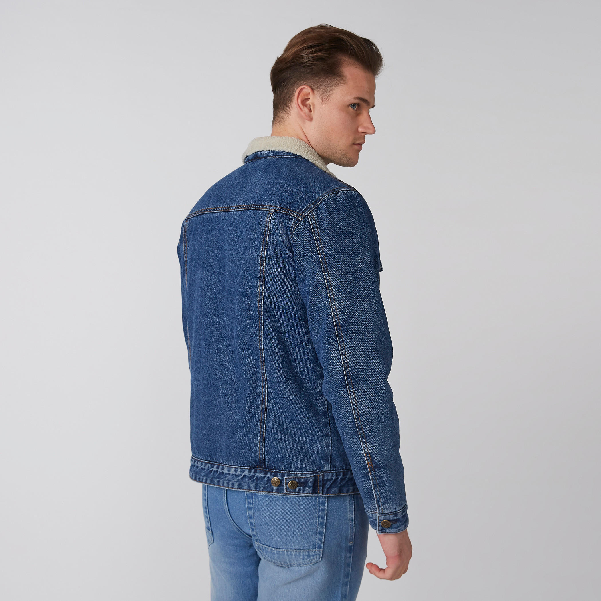 Denim Jacket with Long Sleeves and Button Closure-men-clothing-jacketsandblazers-jackets-image-4