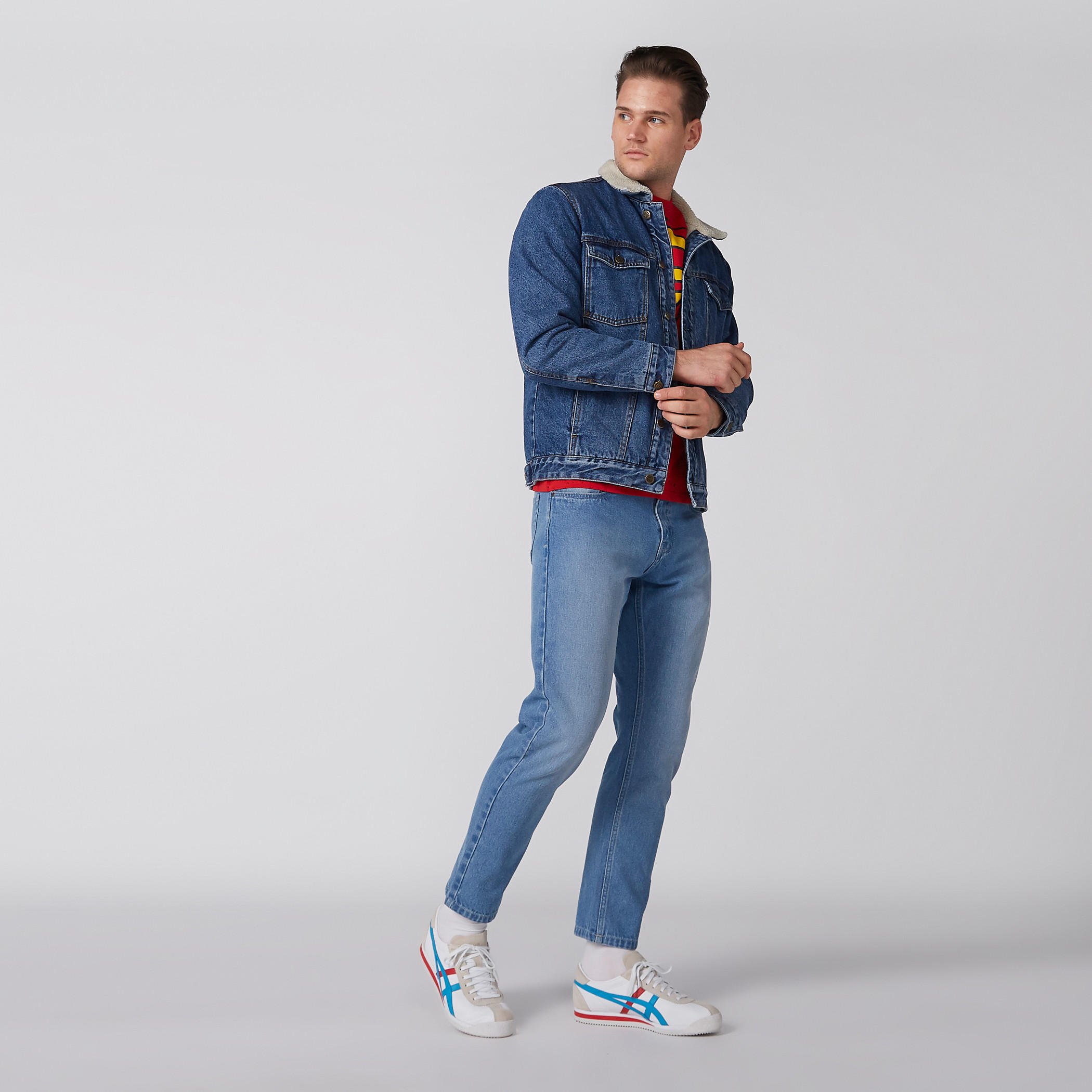 Denim Jacket with Long Sleeves and Button Closure-men-clothing-jacketsandblazers-jackets-image-5