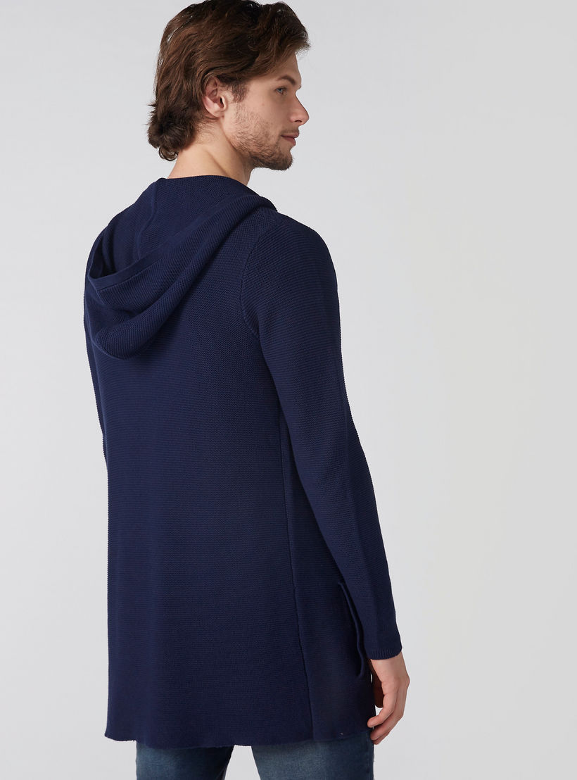 سترة كارديجان طويلة مفتوحة من الأمام بقبعة وأكمام طويلة-men-clothing-sweatersandpullovers-image-4