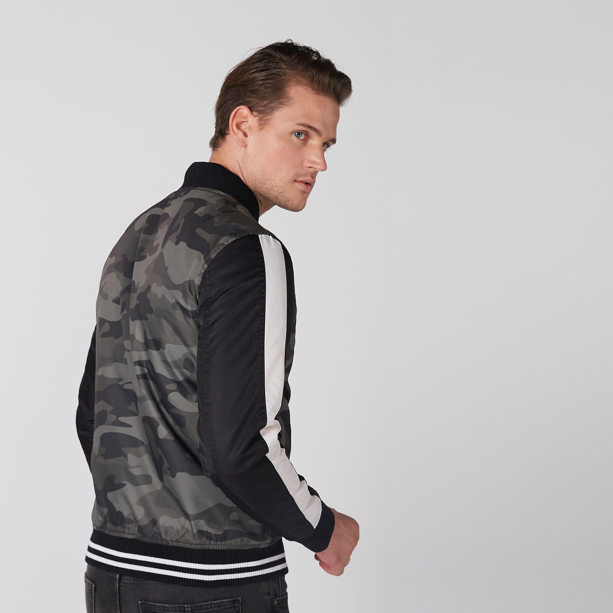 Printed Bomber Jacket with Long Sleeves and Zip Closure-men-clothing-jacketsandblazers-jackets-image-6