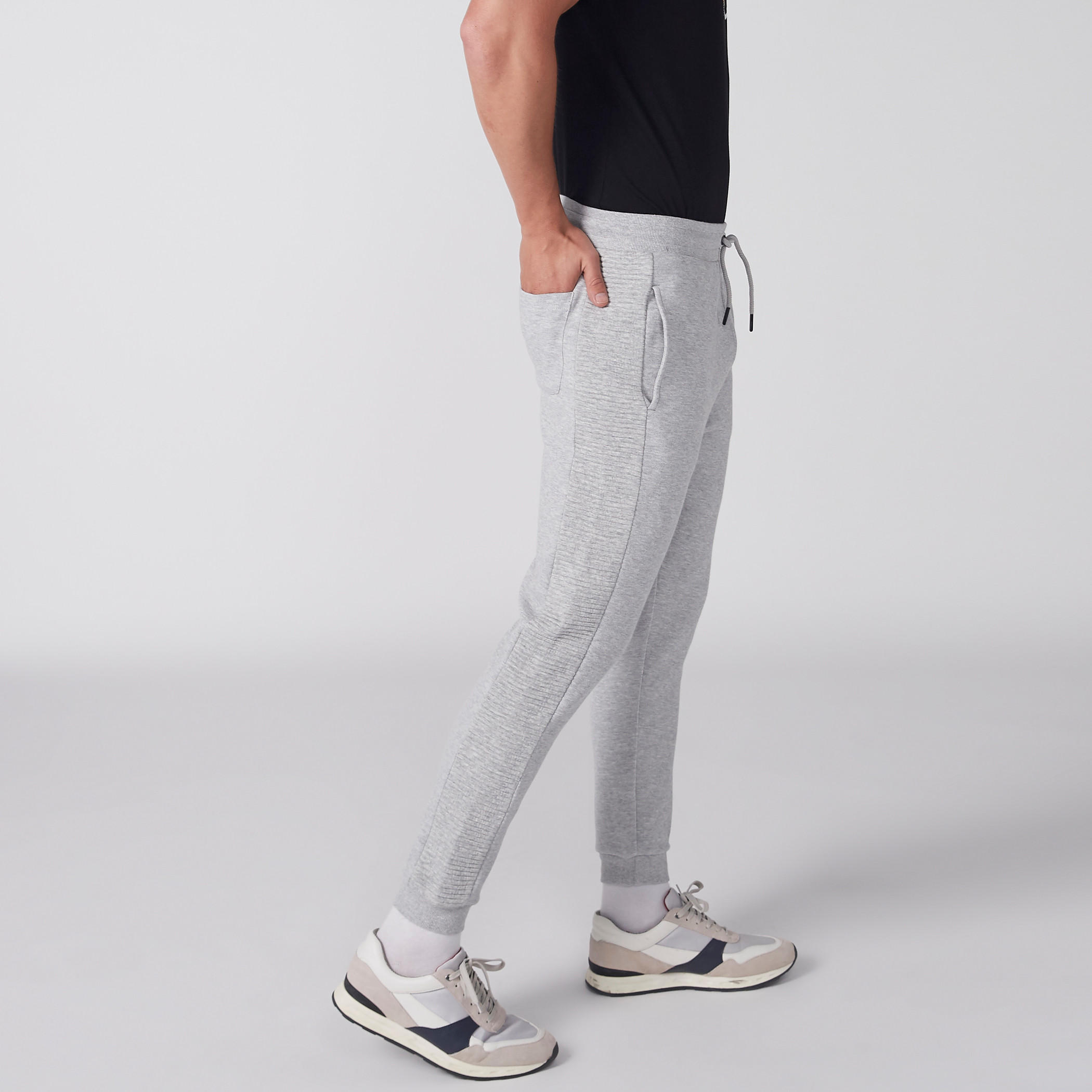 Textured Jog Pants with Drawstring and Pocket Detail-men-clothing-bottoms-joggers-image-3