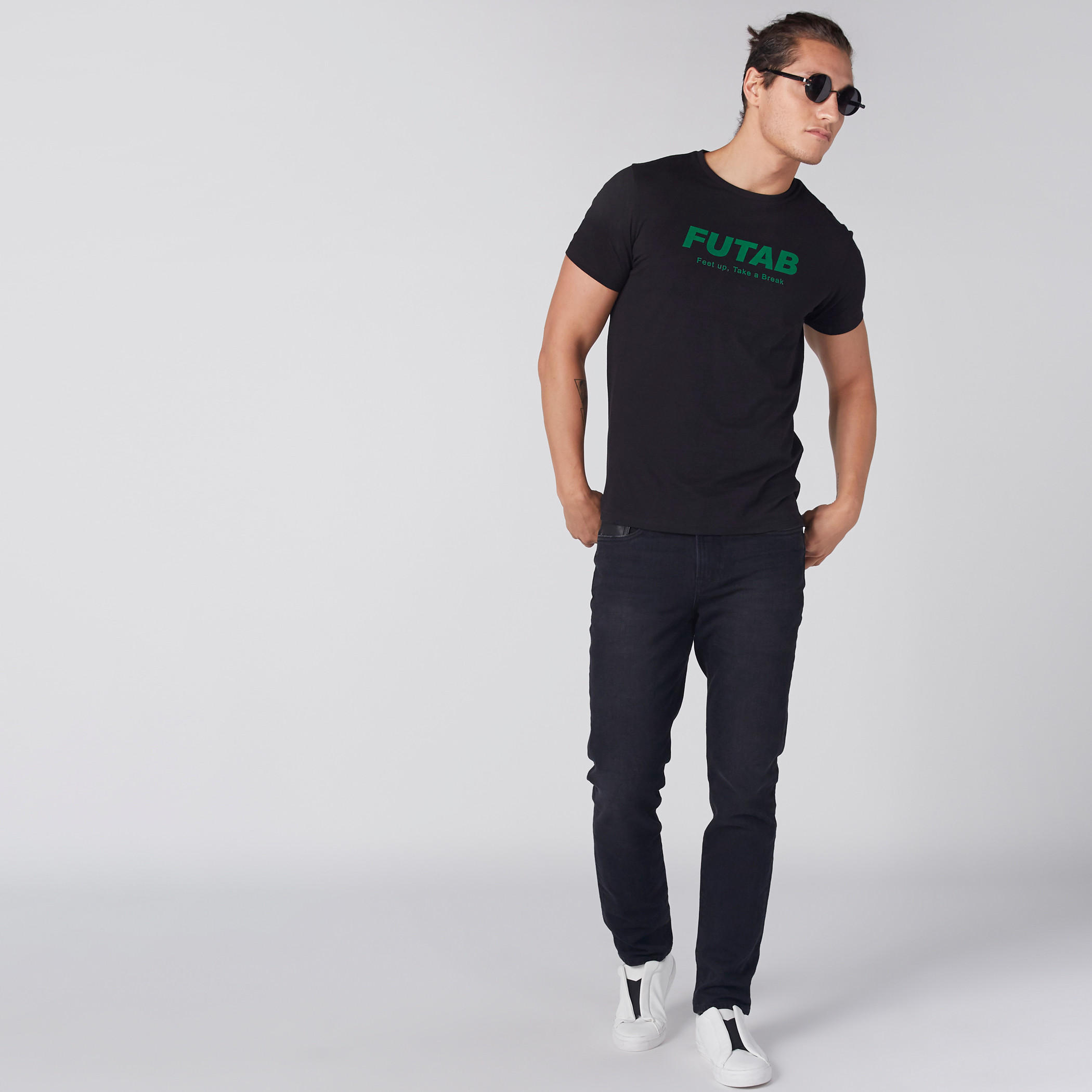 Printed T-Shirt with Crew Neck and Short Sleeves-men-clothing-tshirtsandpolos-tshirts-image-3