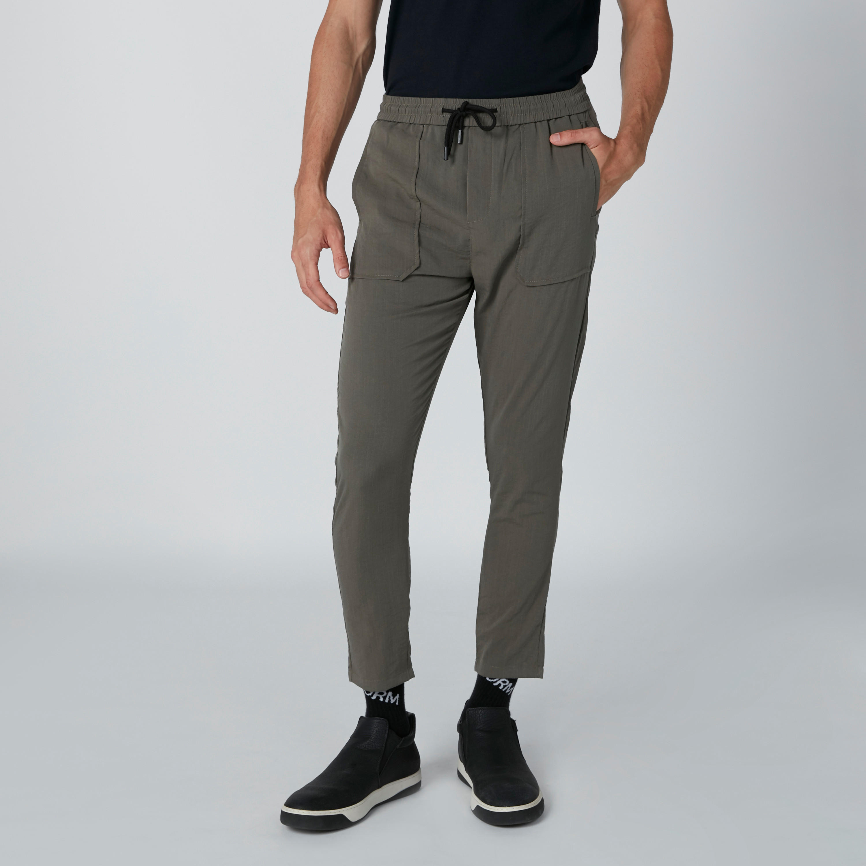 Drawstring Pants with Pocket Detail-men-clothing-bottoms-trousersandchinos-trousers-image-1