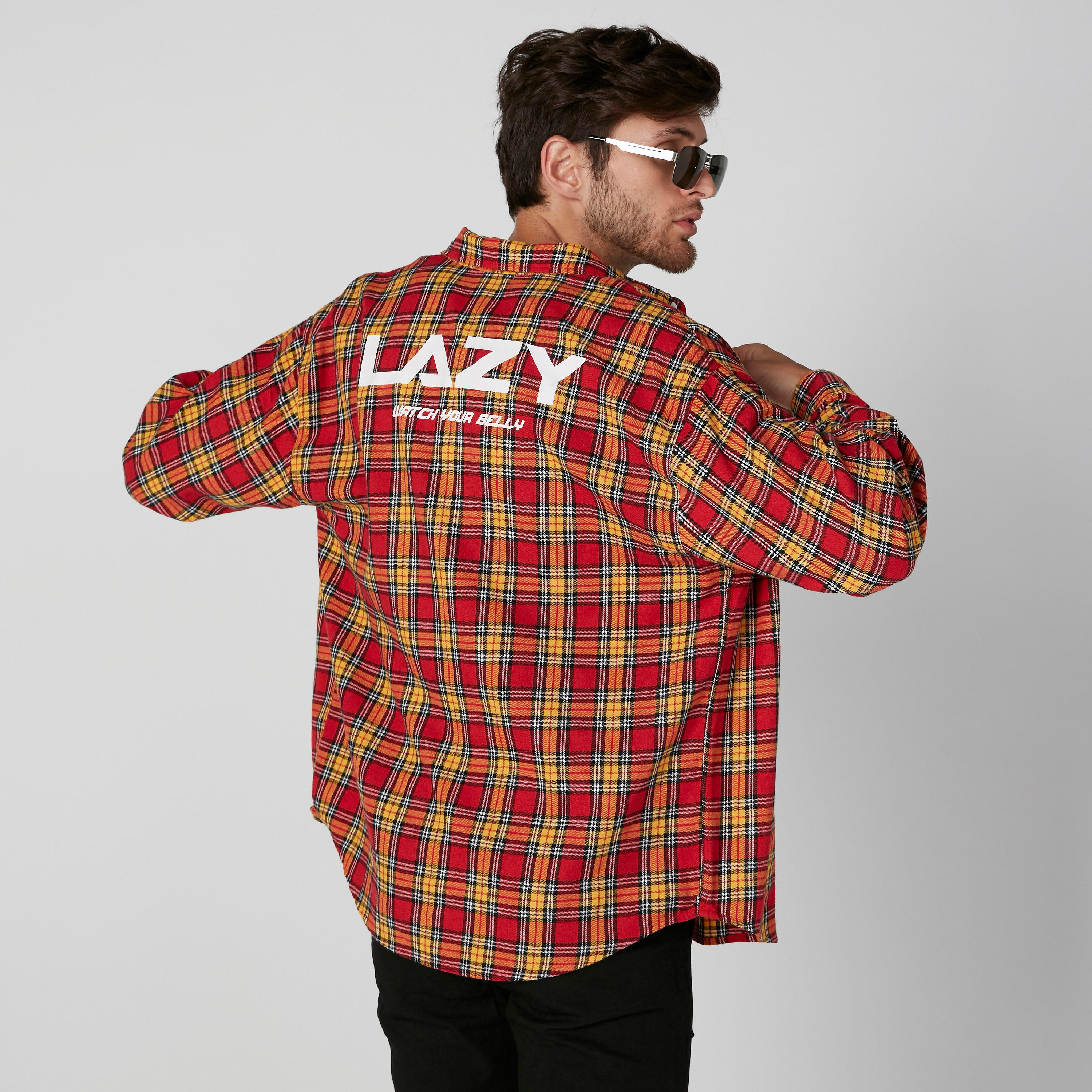 قميص كاروهات بأكمام طويلة وجيوب-men-clothing-shirts-image-2