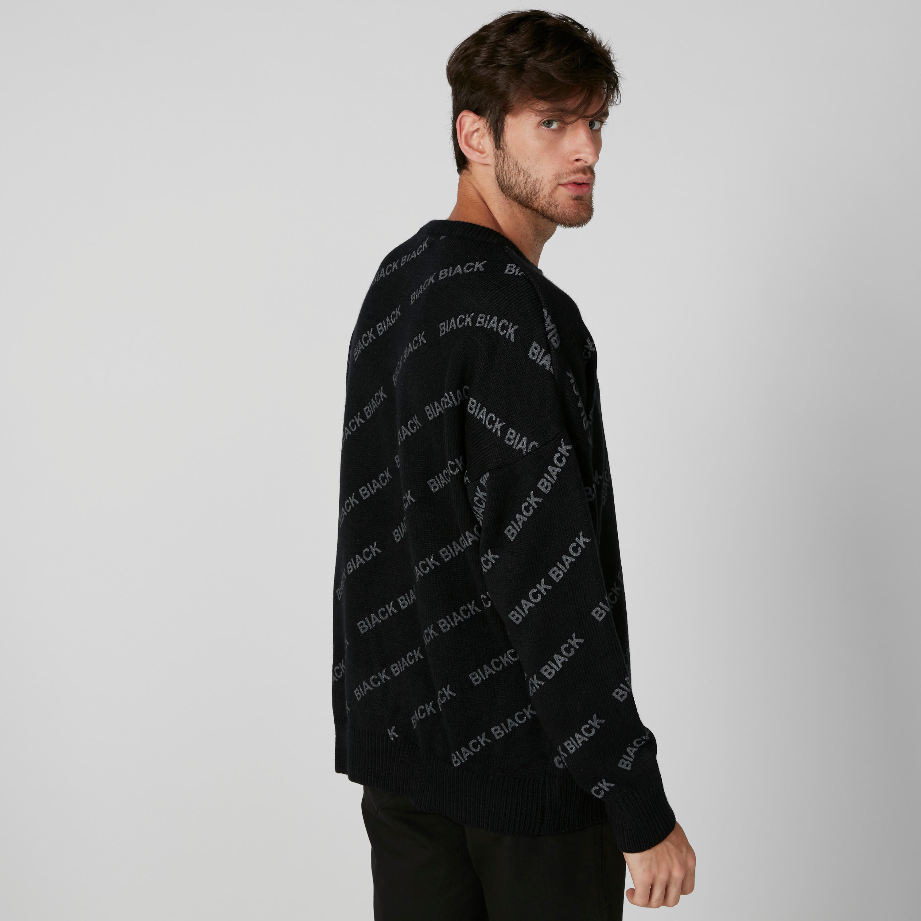 Printed Sweater with Long Sleeves-men-clothing-sweatersandpullovers-image-2