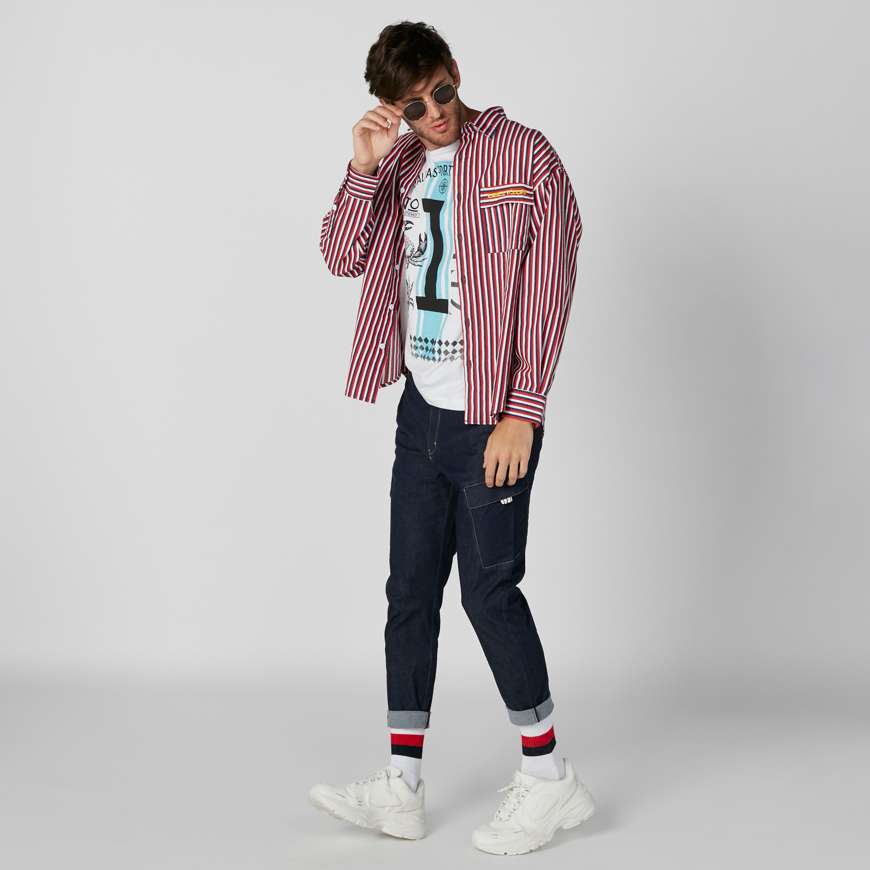 Pocket Detail Denim Pants-men-clothing-bottoms-jeans-image-4
