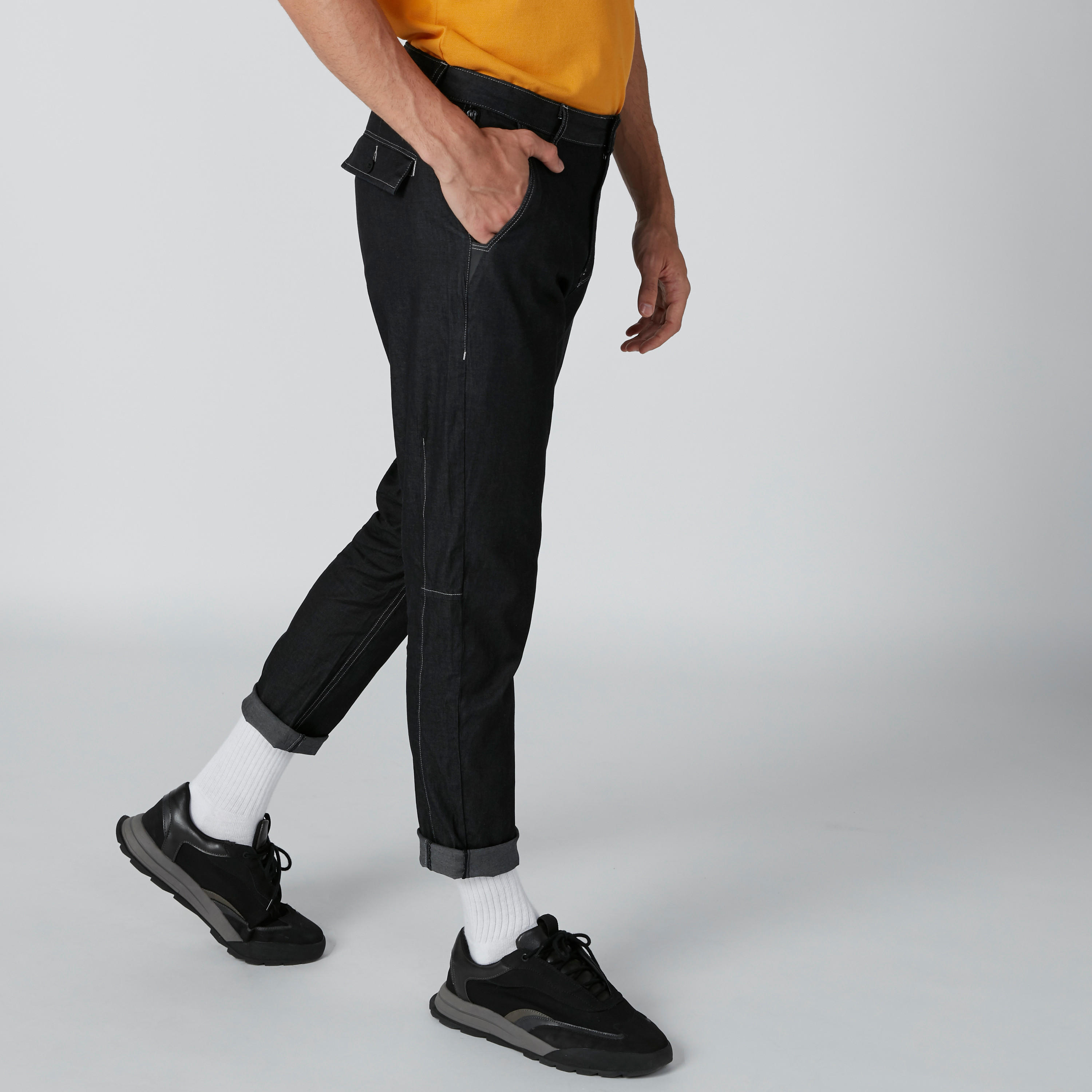 بنطال دينم بجيوب وحافة مطوية لأعلى-men-clothing-bottoms-jeans-image-4