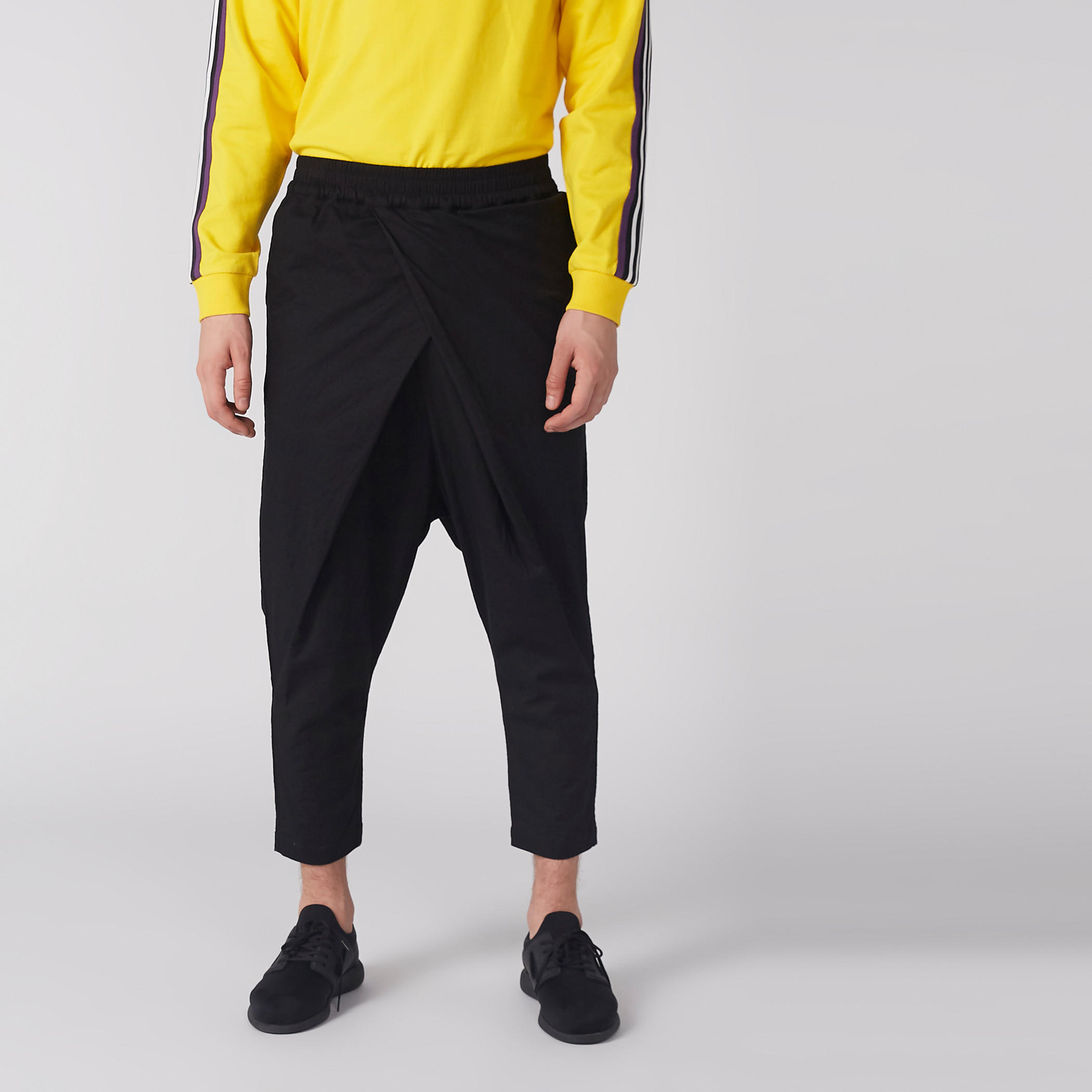 بنطال بطول للكاحل وخصر مطاطي وجيوب-men-clothing-bottoms-trousersandchinos-trousers-image-3