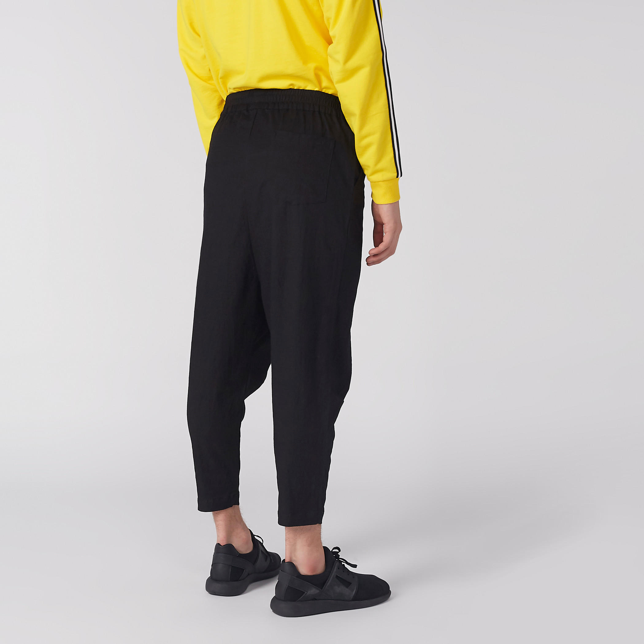 بنطال بطول للكاحل وخصر مطاطي وجيوب-men-clothing-bottoms-trousersandchinos-trousers-image-5