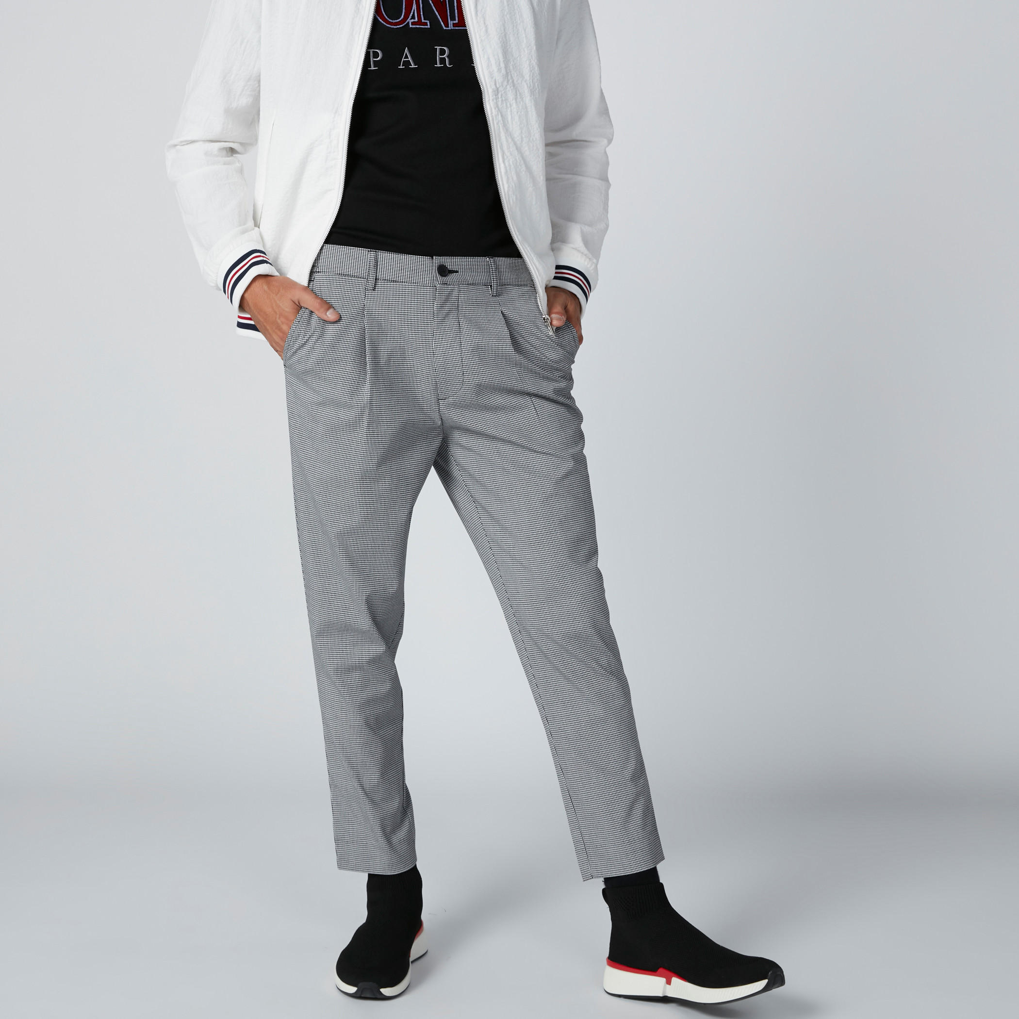 بنطال كاروهات بزر إغلاق وجيوب-men-clothing-bottoms-trousersandchinos-trousers-image-1