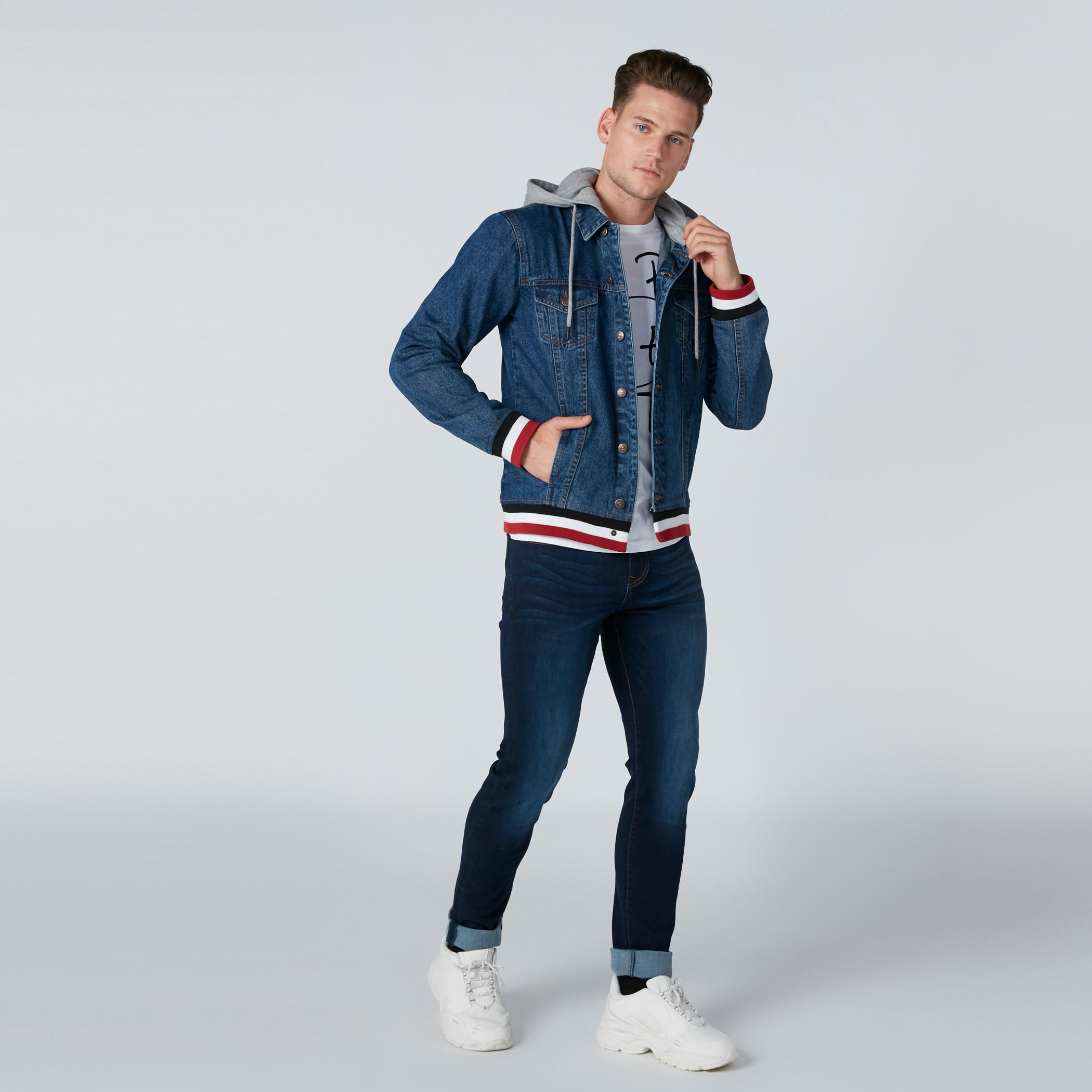 Denim Jacket in Regular Fit with Hood-men-clothing-jacketsandblazers-jackets-image-3