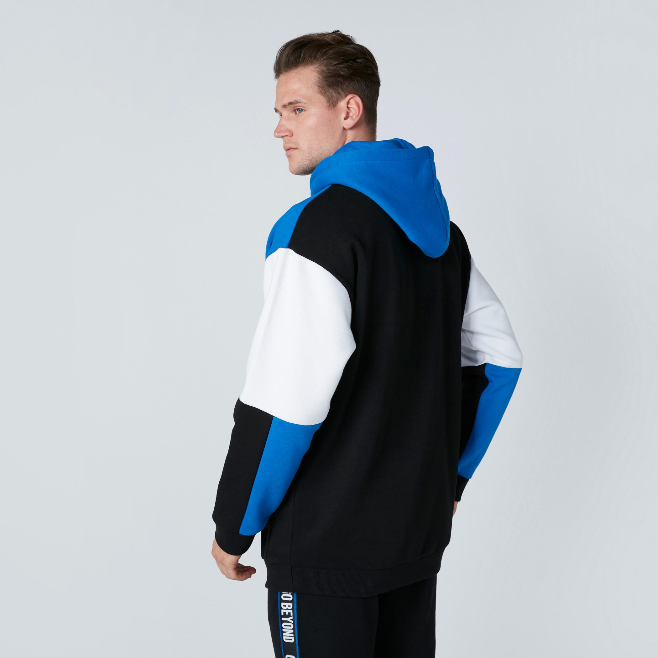 Embroidered Detail Sweatshirt with Long Sleeves and Hood-men-winterwear-hoodiesandsweatshirts-image-2