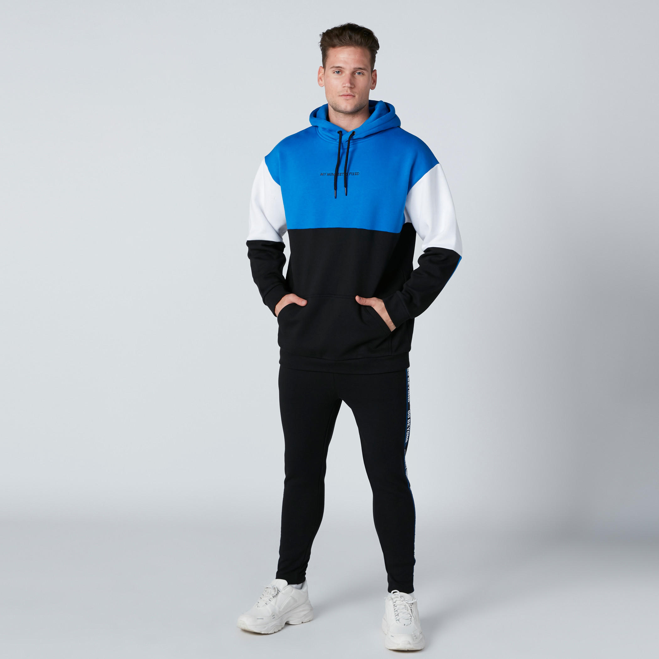 Embroidered Detail Sweatshirt with Long Sleeves and Hood-men-winterwear-hoodiesandsweatshirts-image-6