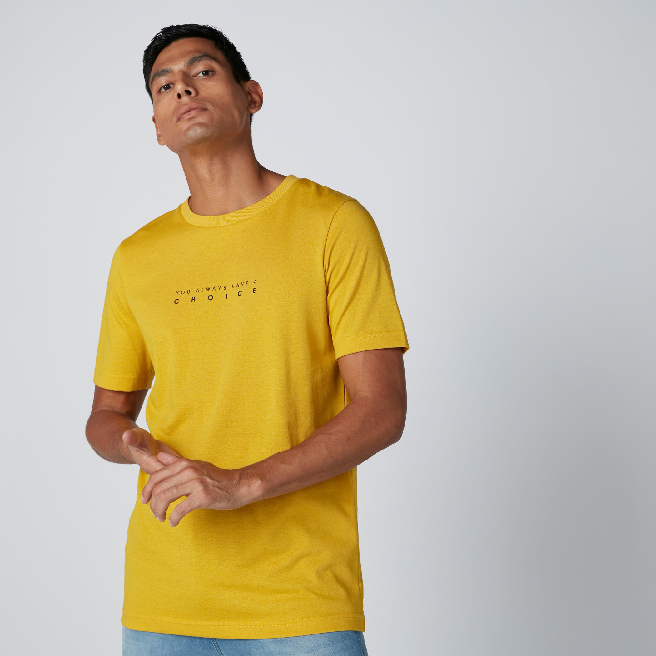 Printed T-Shirt with Round Neck and Short Sleeves-men-clothing-tshirtsandpolos-tshirts-image-1