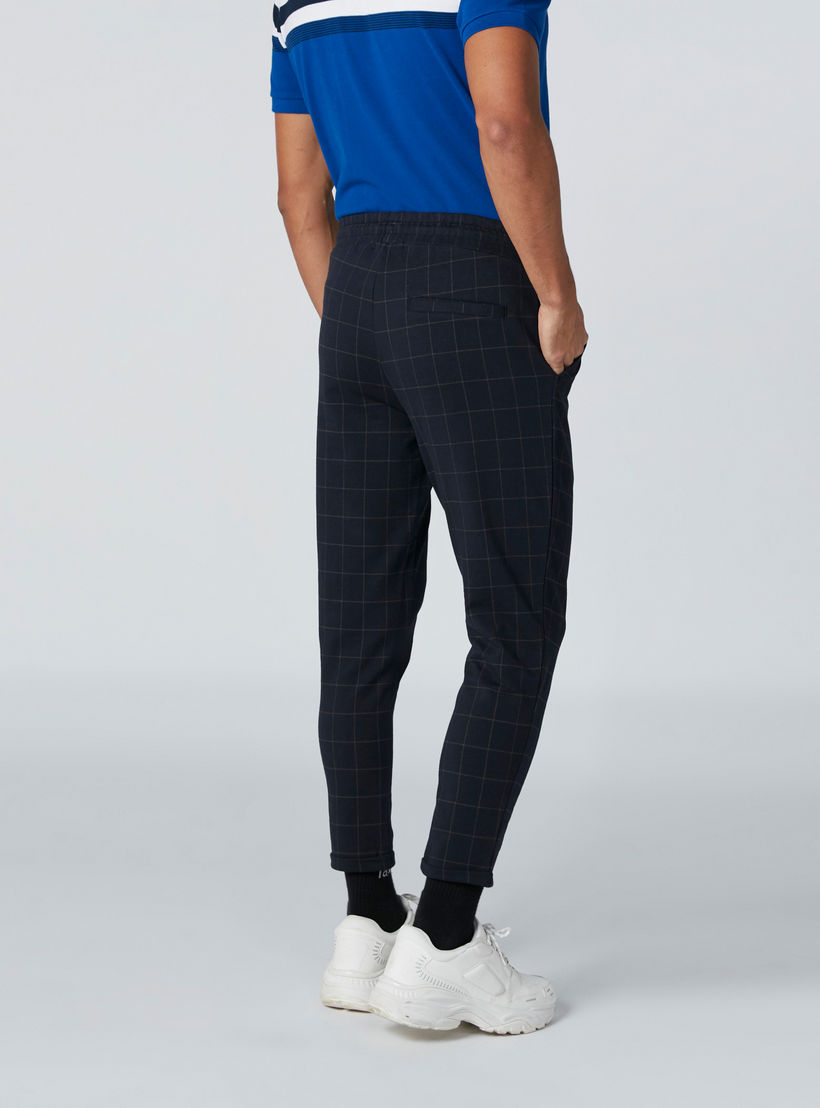 Chequered Pants with Pocket Detail and Drawstring-men-clothing-bottoms-trousersandchinos-trousers-image-2