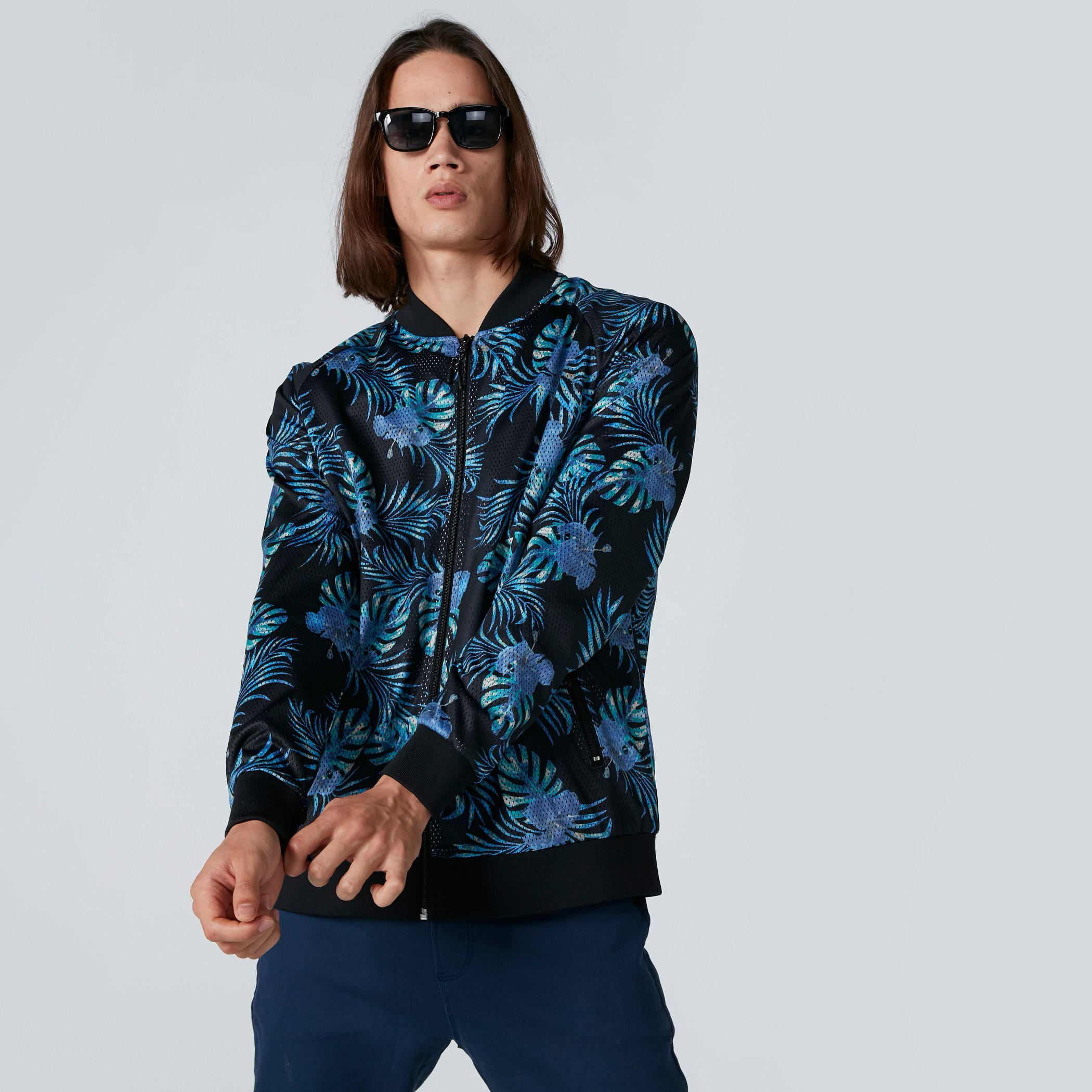 Printed Jacket with Long Sleeves and Zip Closure-men-clothing-jacketsandblazers-jackets-image-2