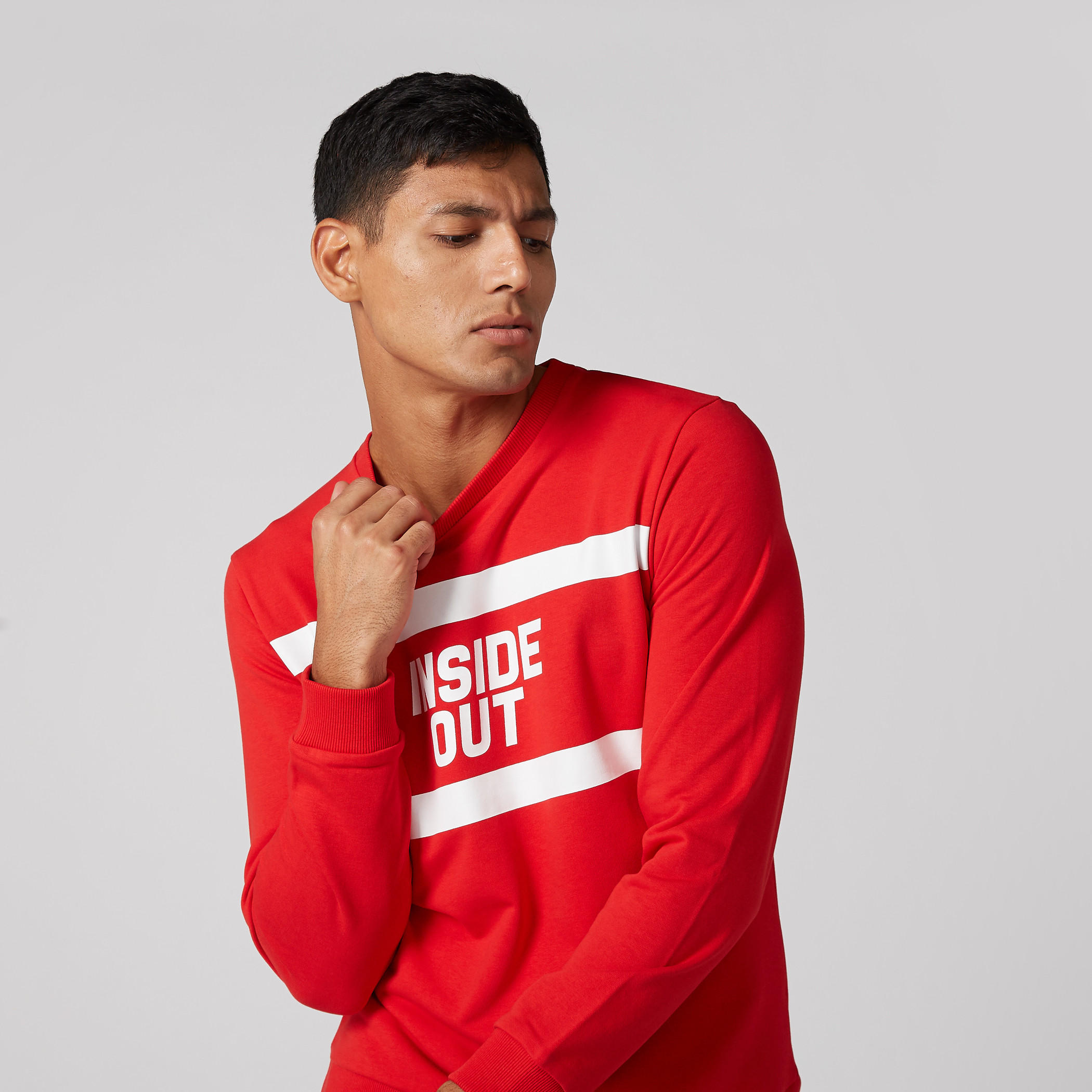 Printed Sweatshirt with Round Neck and Long Sleeves-men-winterwear-hoodiesandsweatshirts-image-3