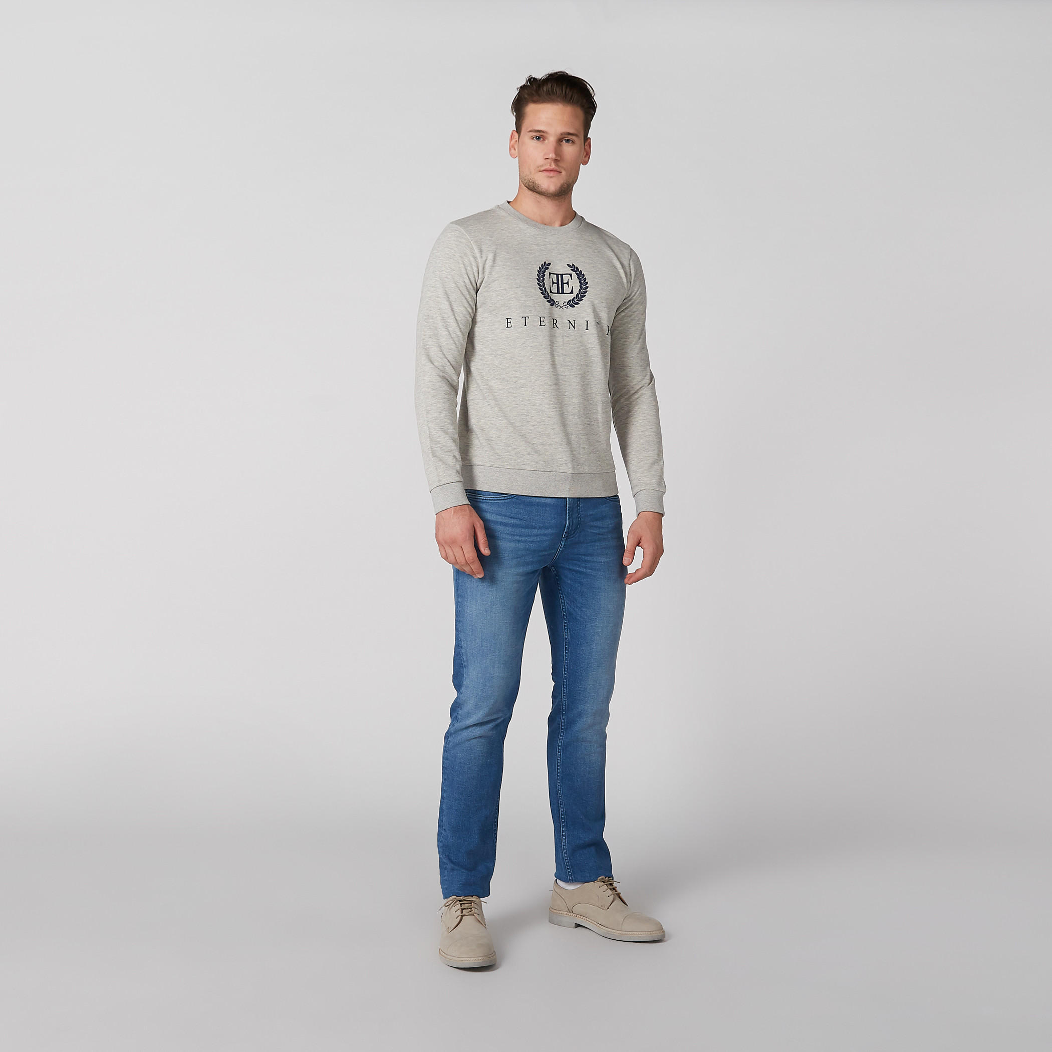 Printed Sweatshirt with Crew Neck and Long Sleeves-men-winterwear-hoodiesandsweatshirts-image-3