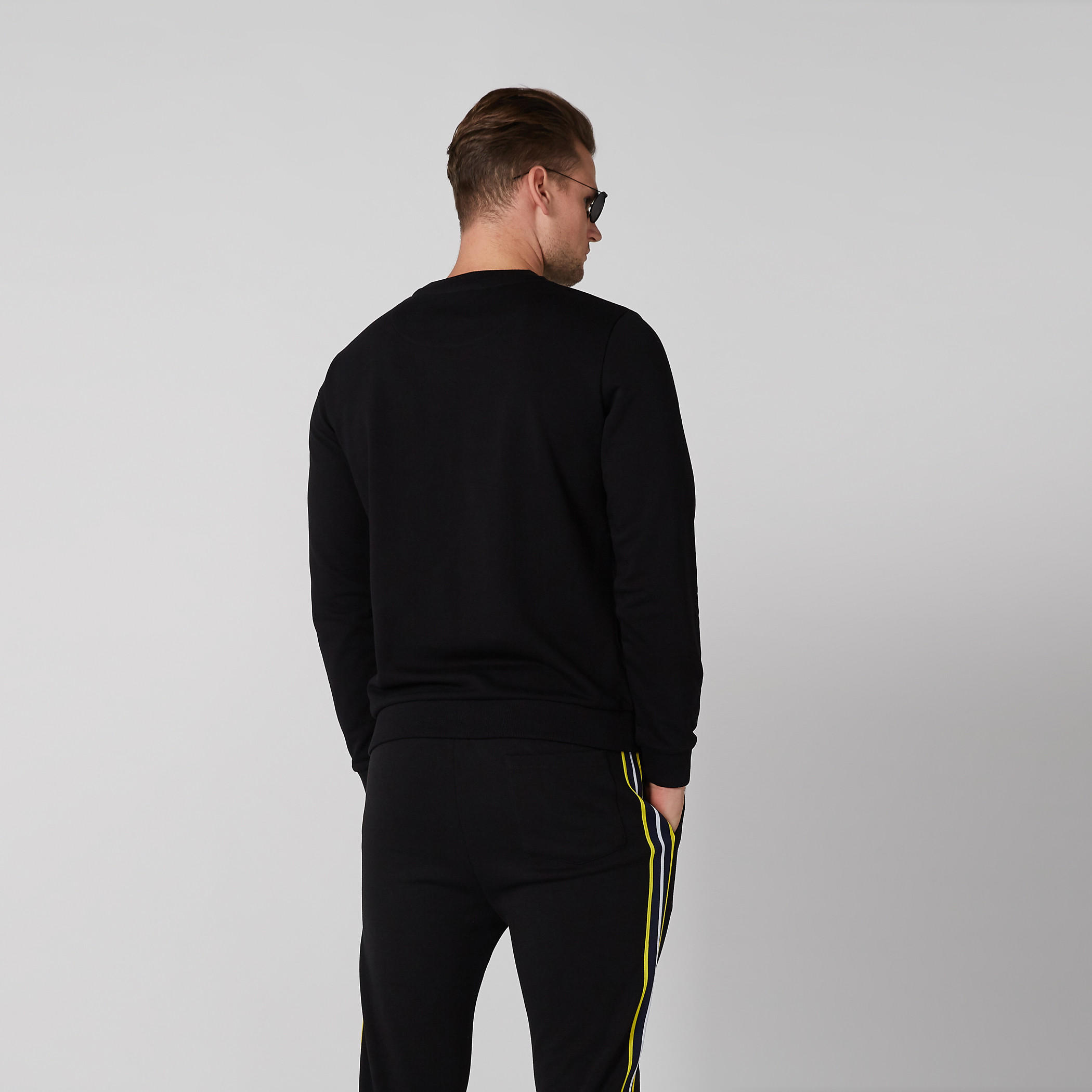 Printed Sweatshirt with Crew Neck and Long Sleeves-men-winterwear-hoodiesandsweatshirts-image-2